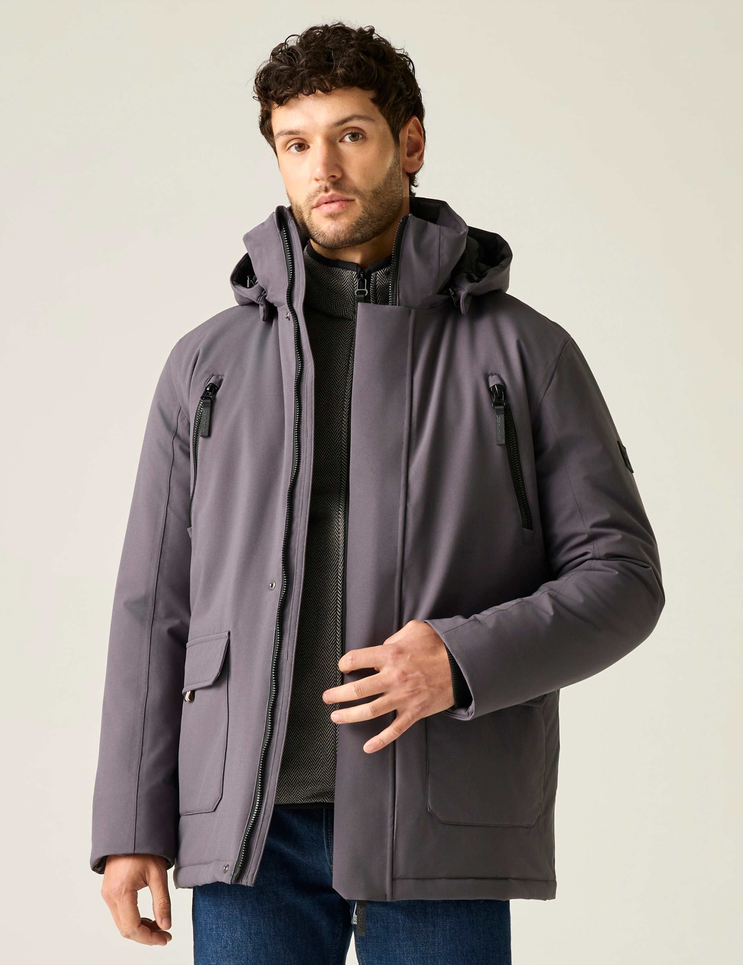 Marron Waterproof Hooded Jacket