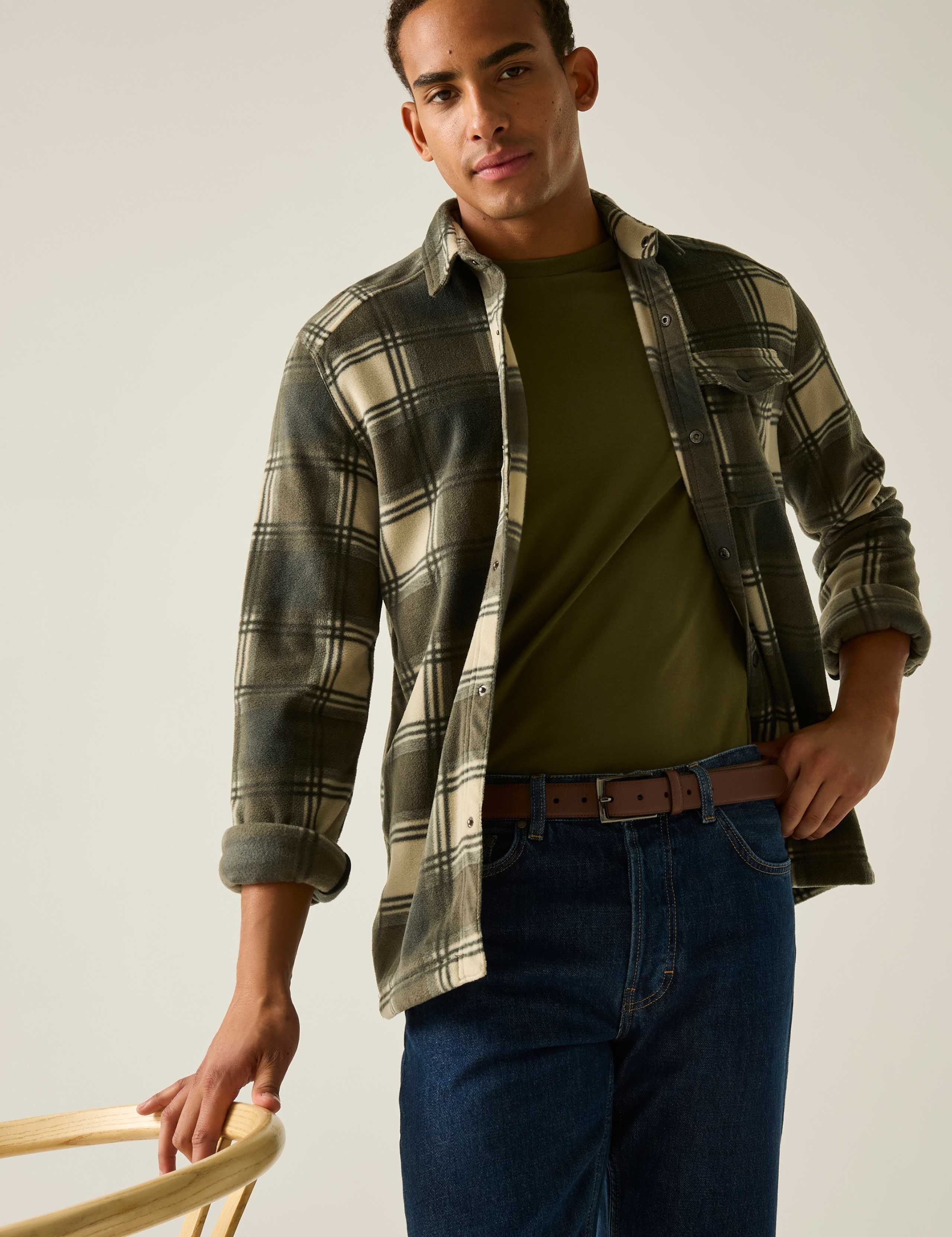Regular Fit Checked Flannel Shirt