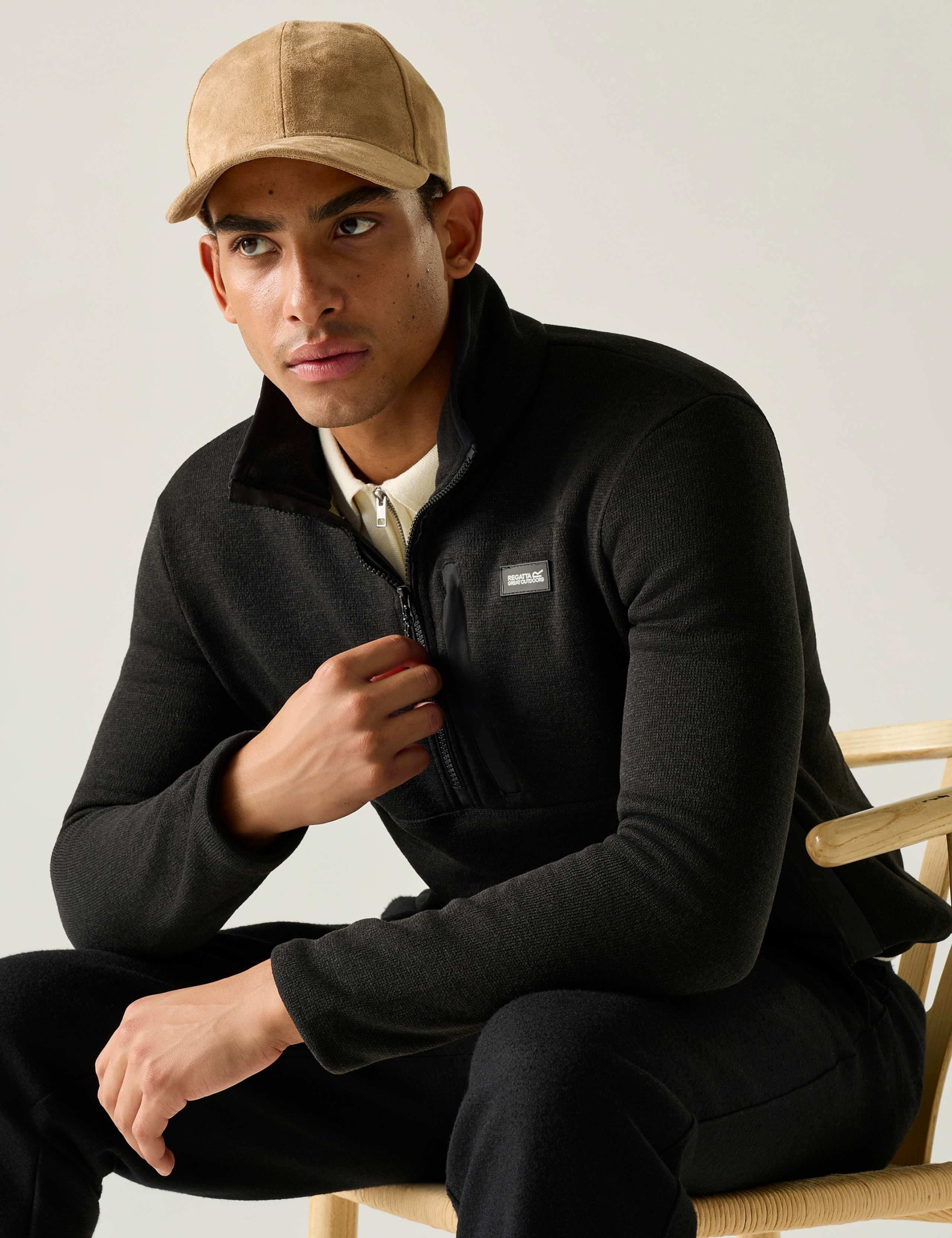 Barlee Funnel Neck Half Zip Fleece