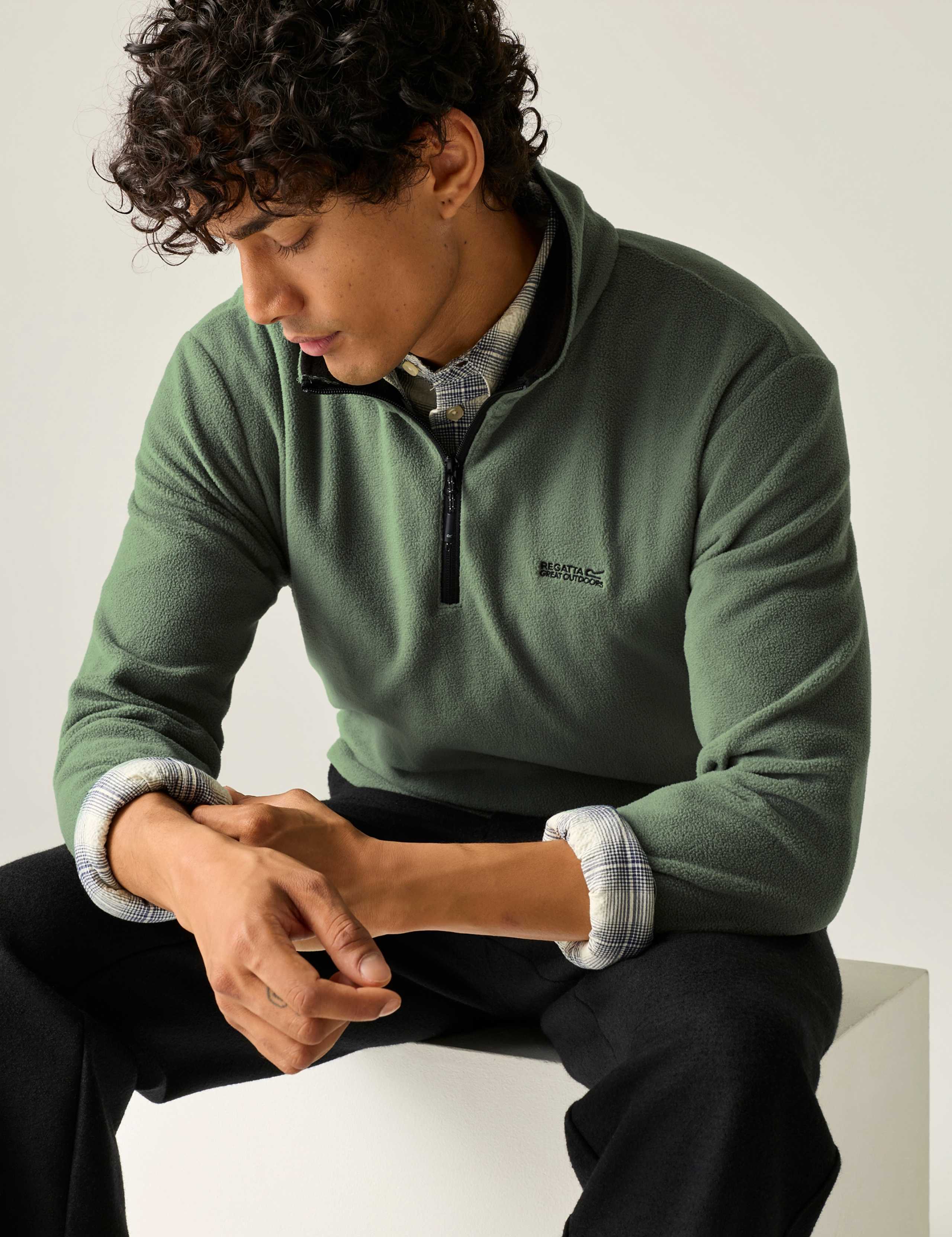 Thompson Funnel Neck Half Zip Fleece