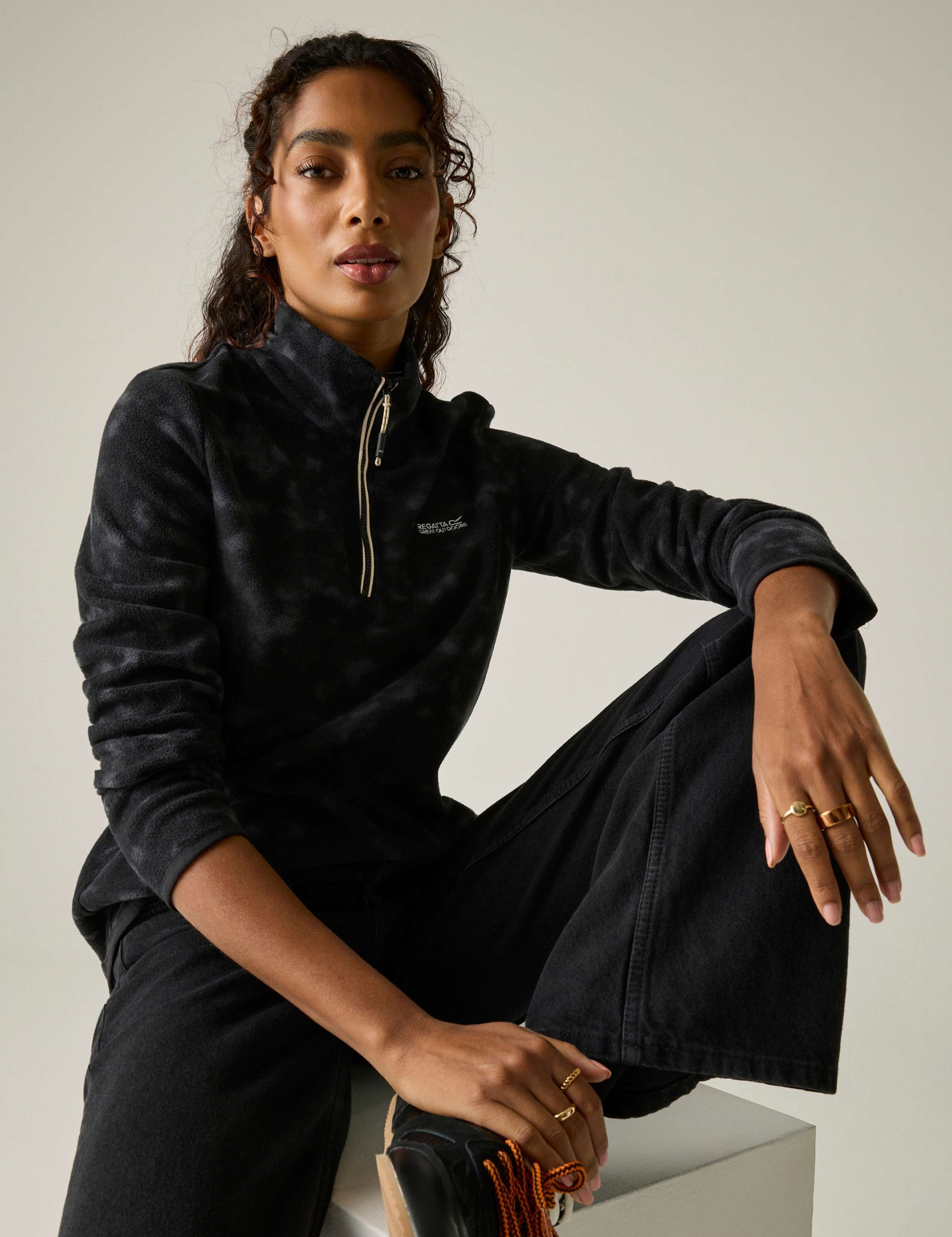 Margot Tie Dye Fleece Jacket