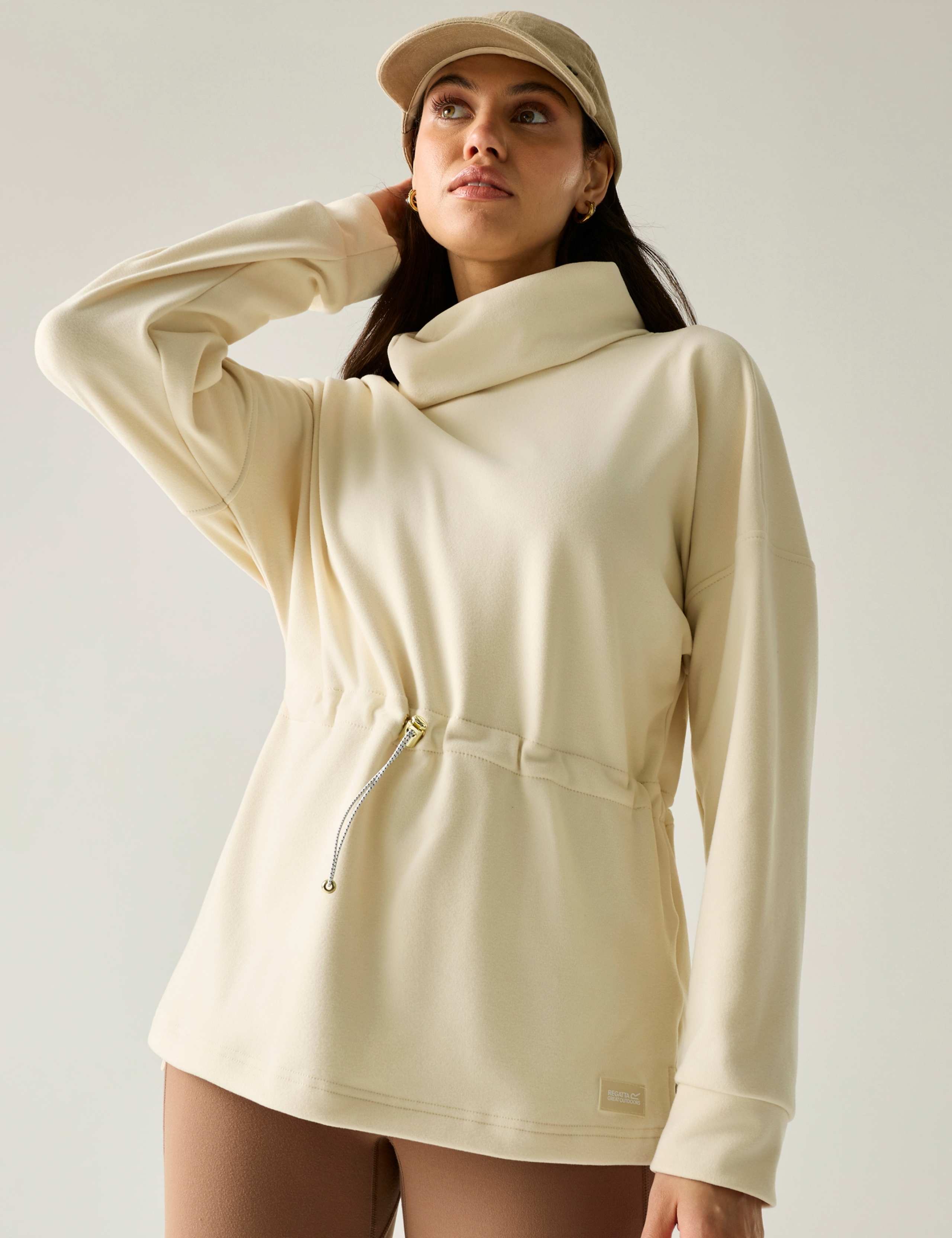 Kali Funnel Neck Fleece Top