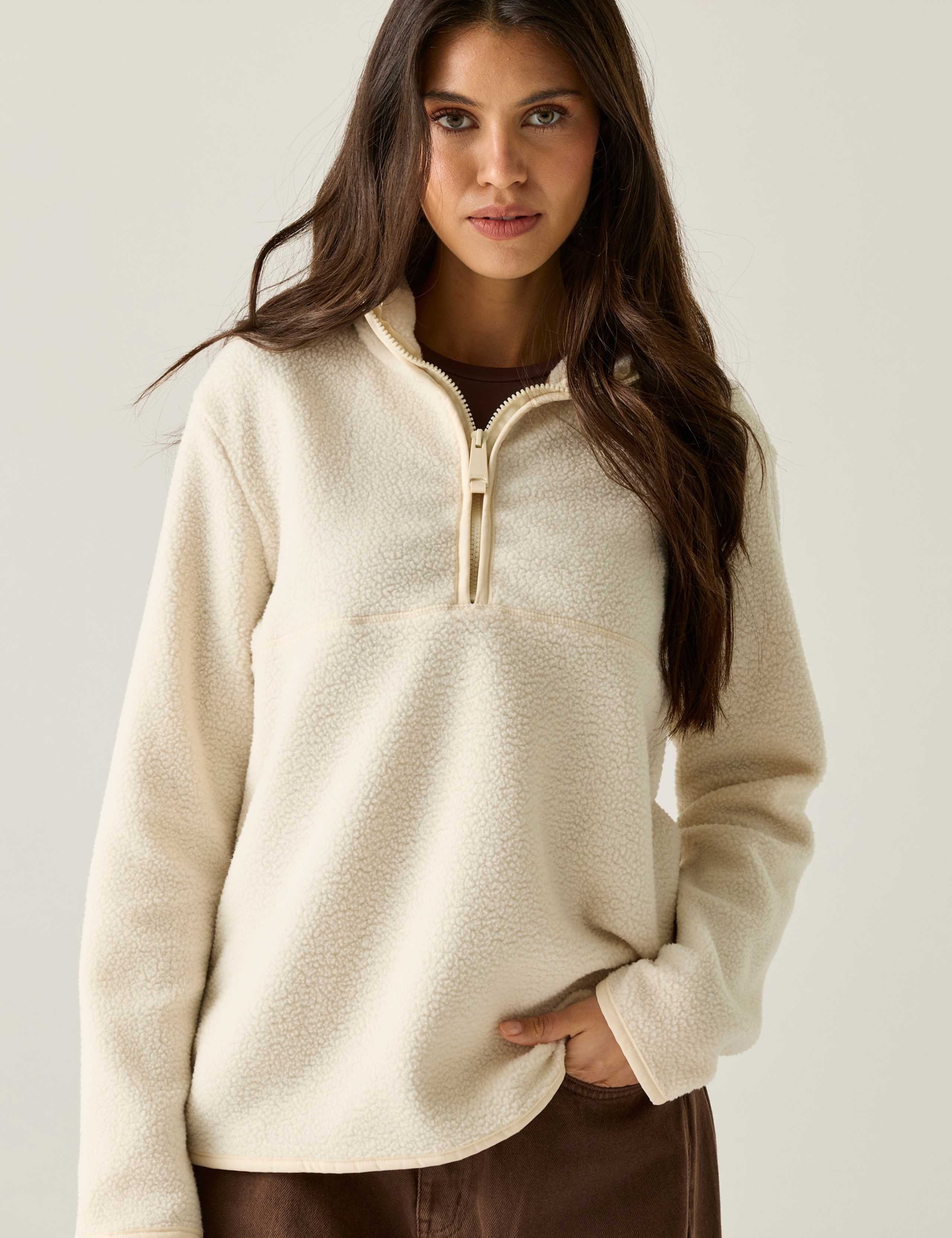 Frankie Borg Funnel Neck Relaxed Sweatshirt