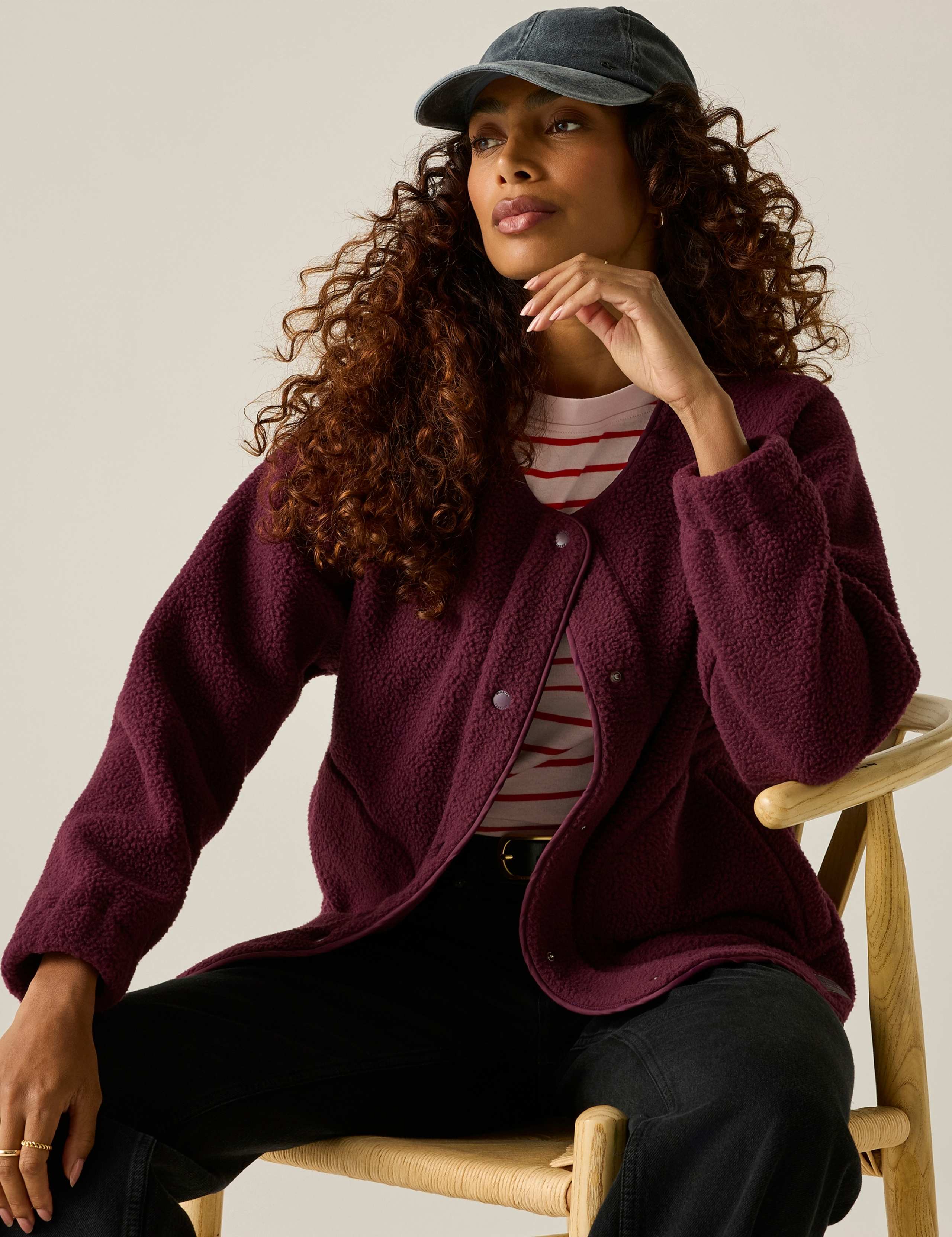 Lea Borg Full Button Fleece