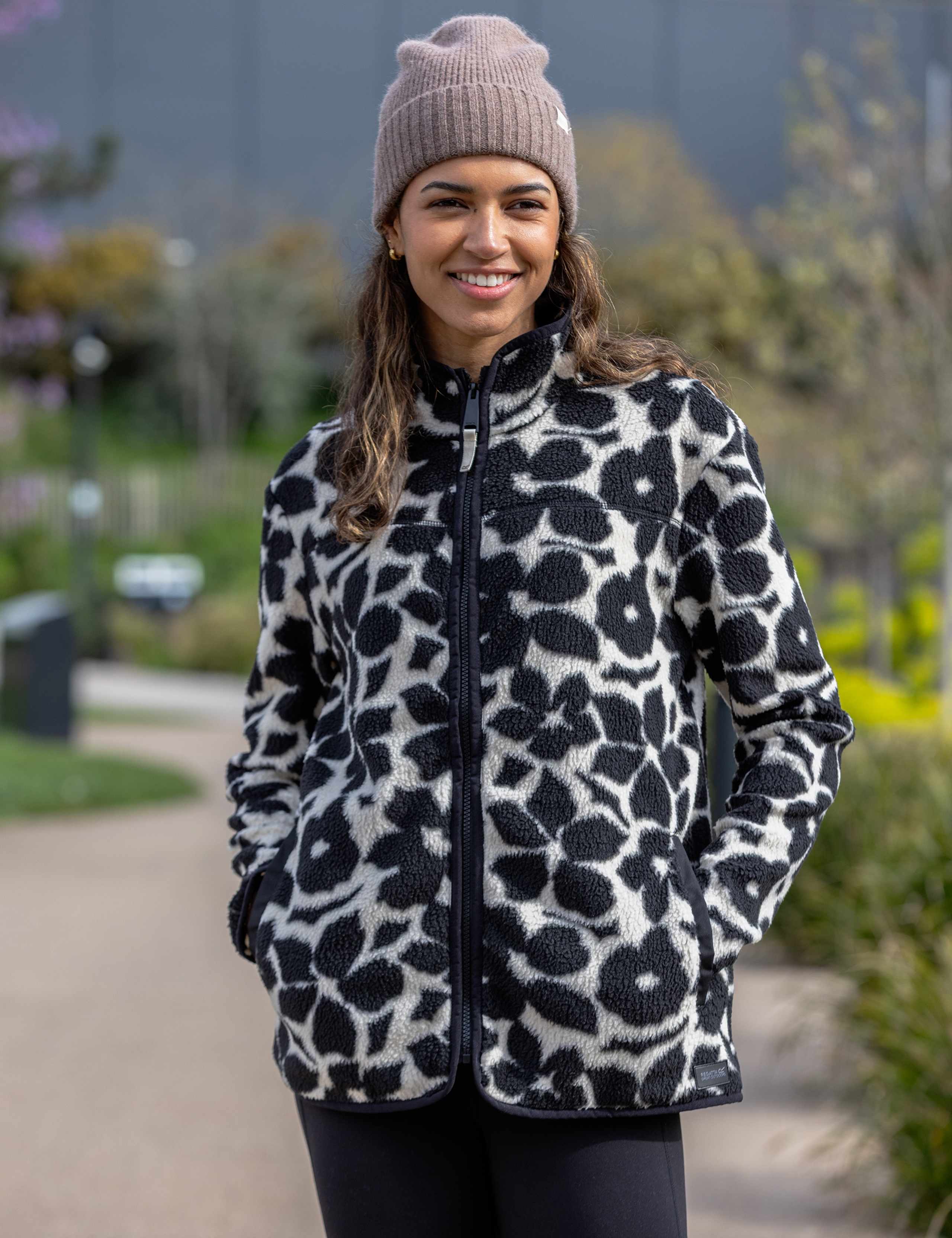 Frankie Floral Borg Fleece Jacket