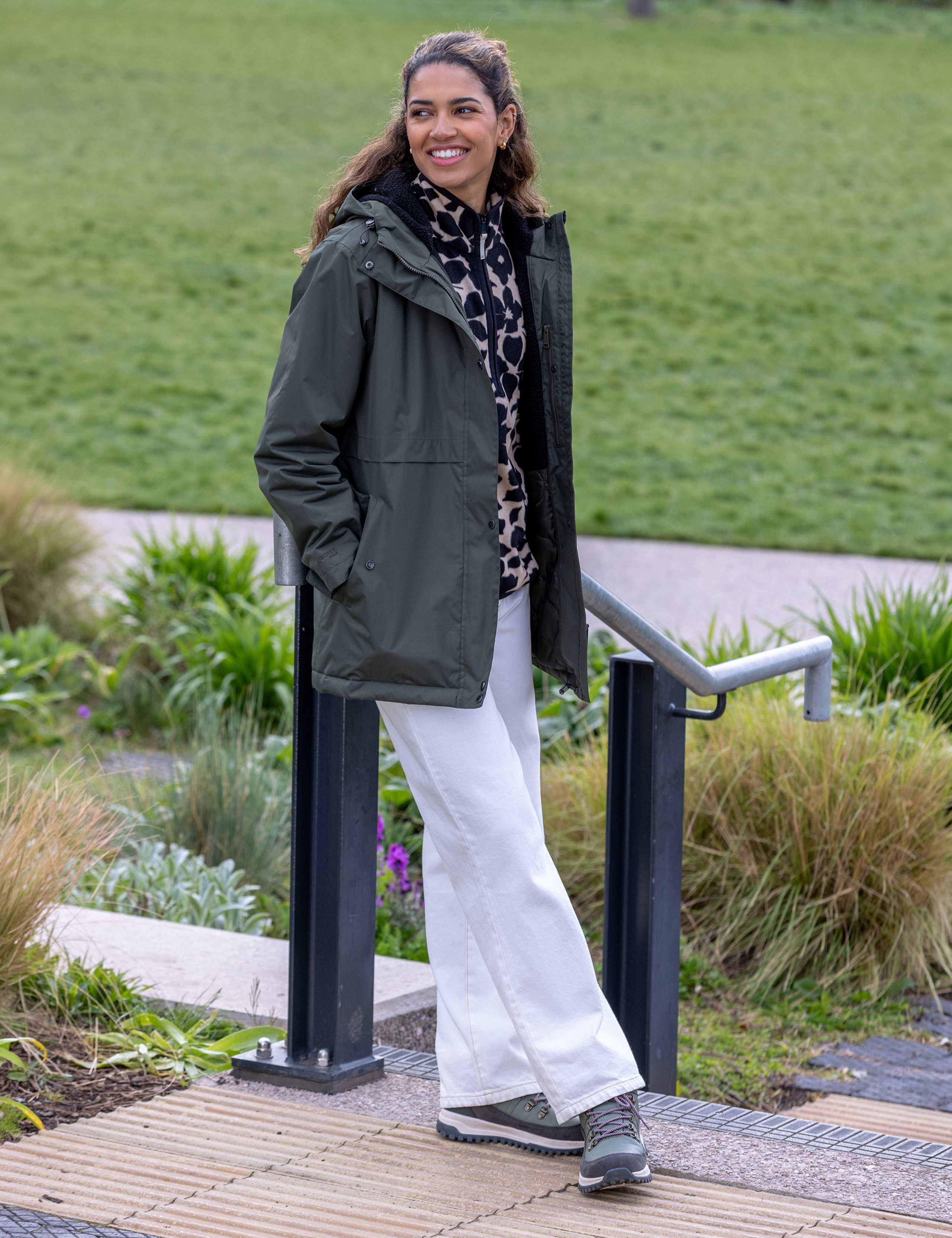 Brielly Waterproof Insulated Hooded Raincoat