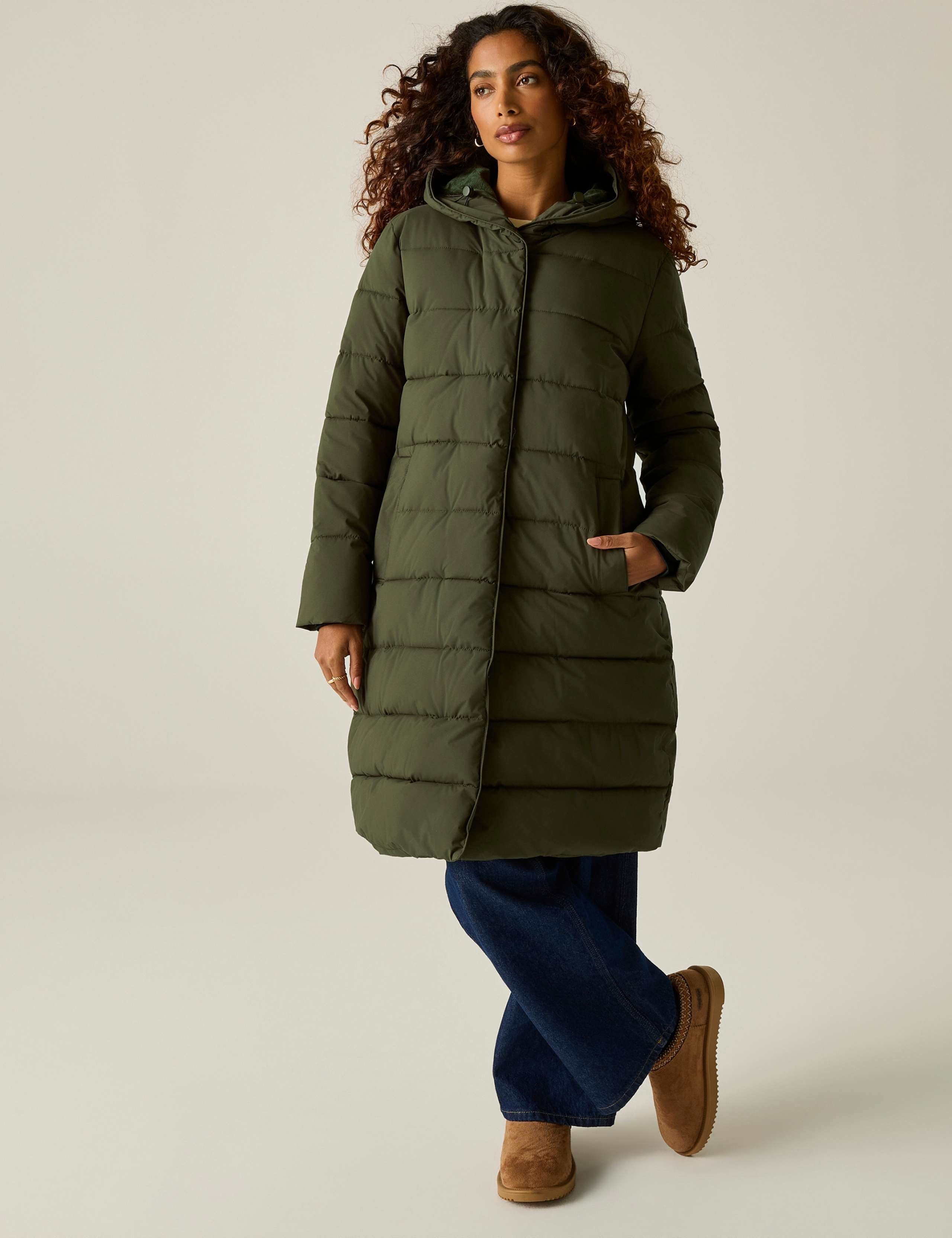 Nehiala Hooded Padded Longline Jacket