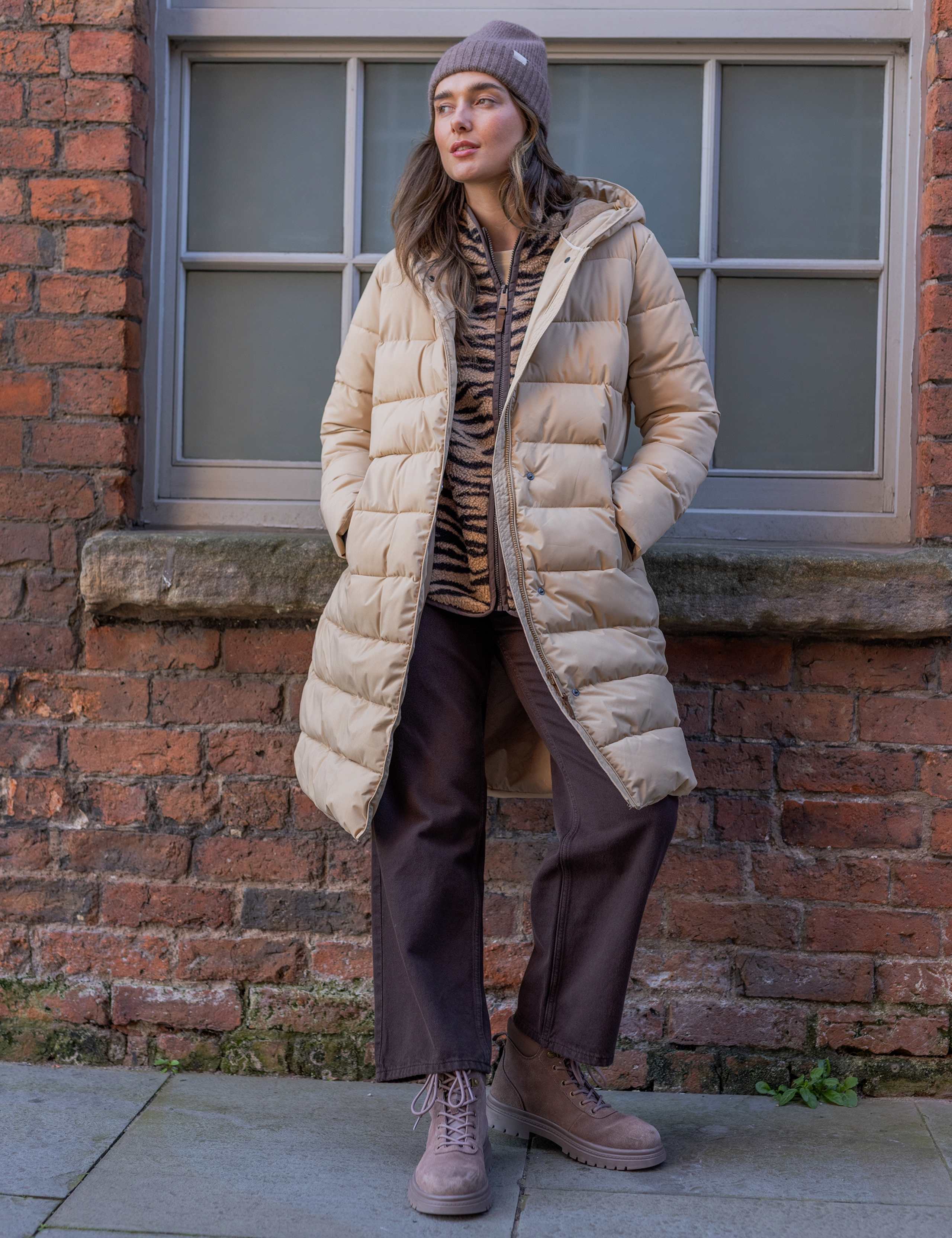 Nehiala Hooded Padded Longline Jacket