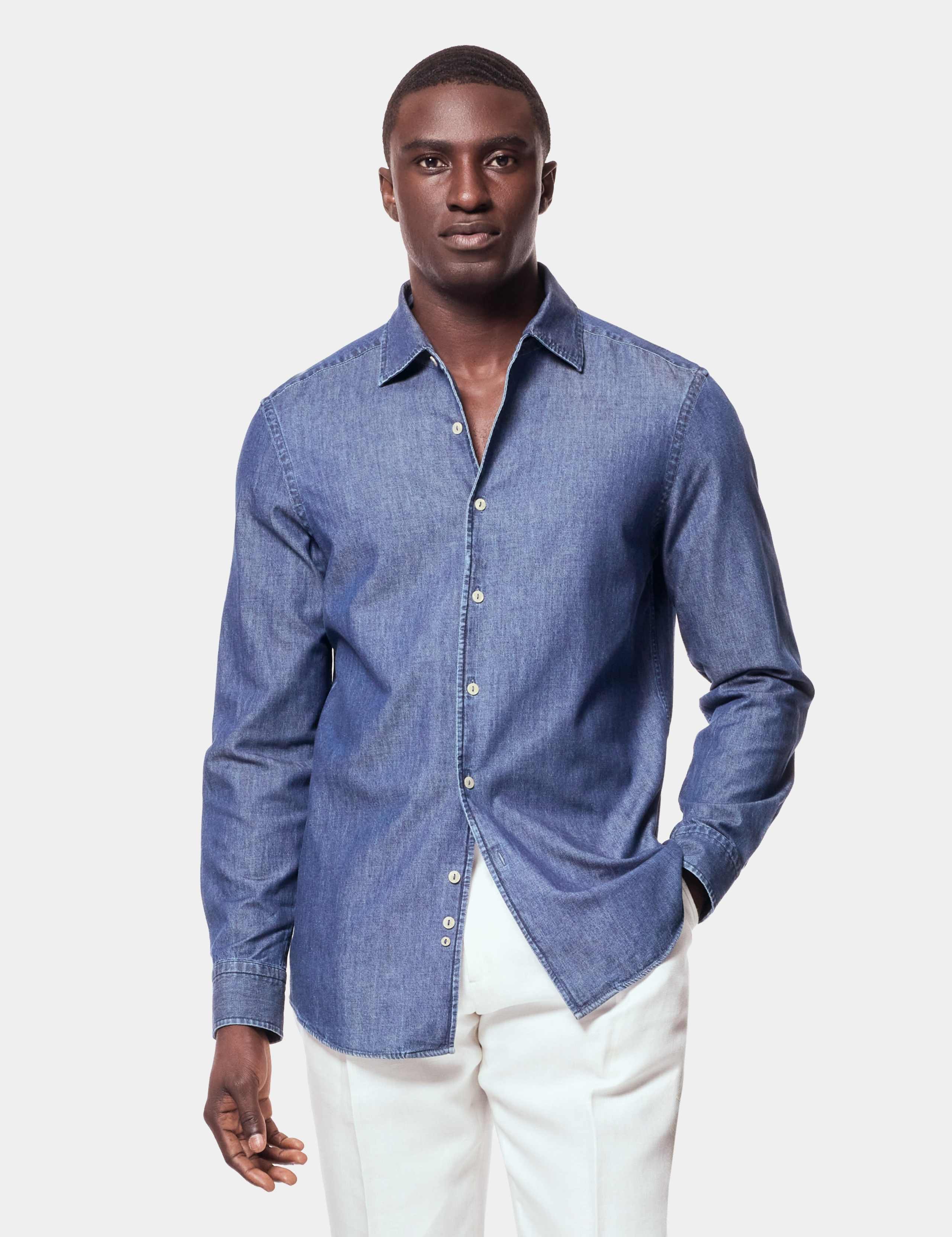 Slim Fit Denim Shirt