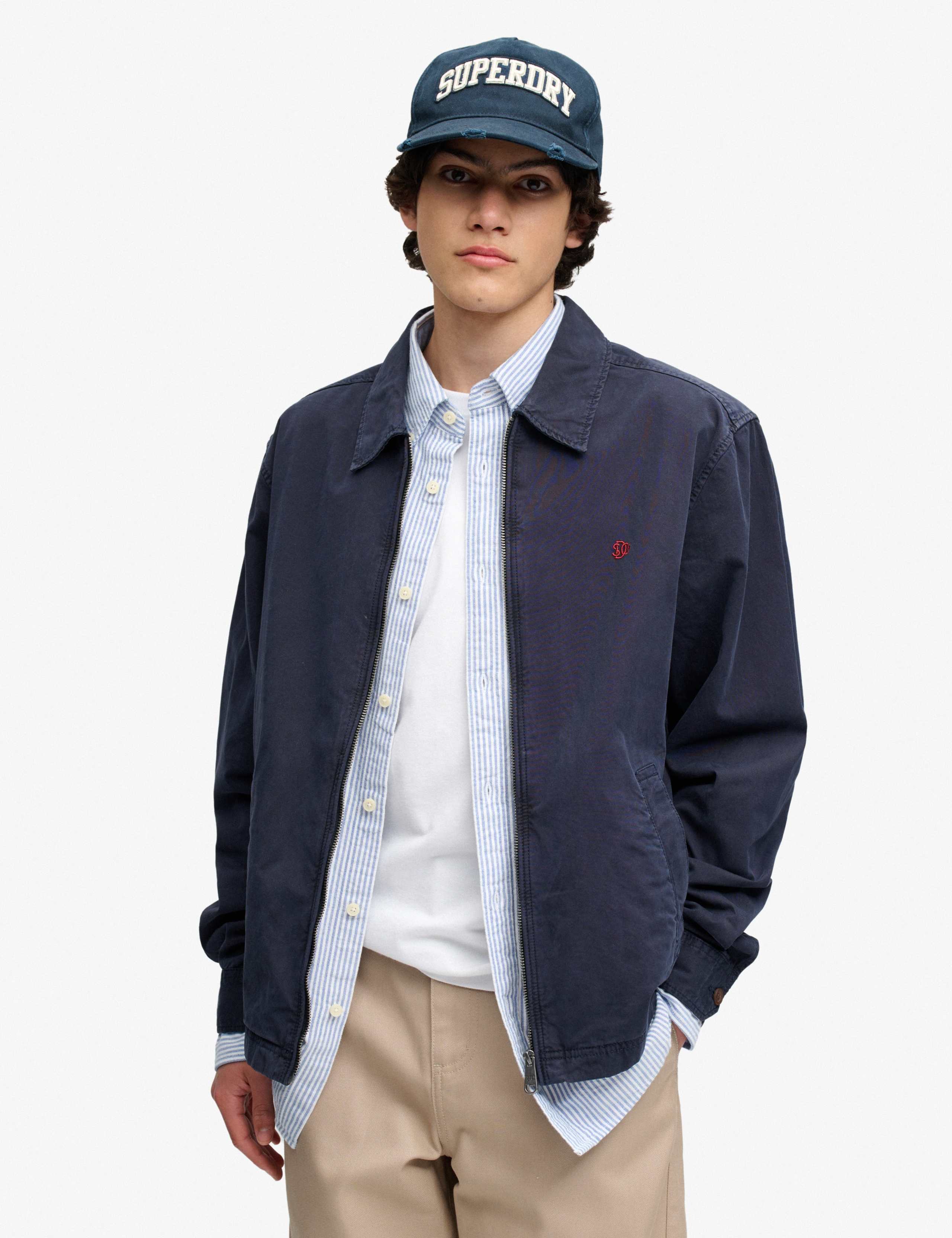 Pure Cotton Lightweight Harrington Jacket