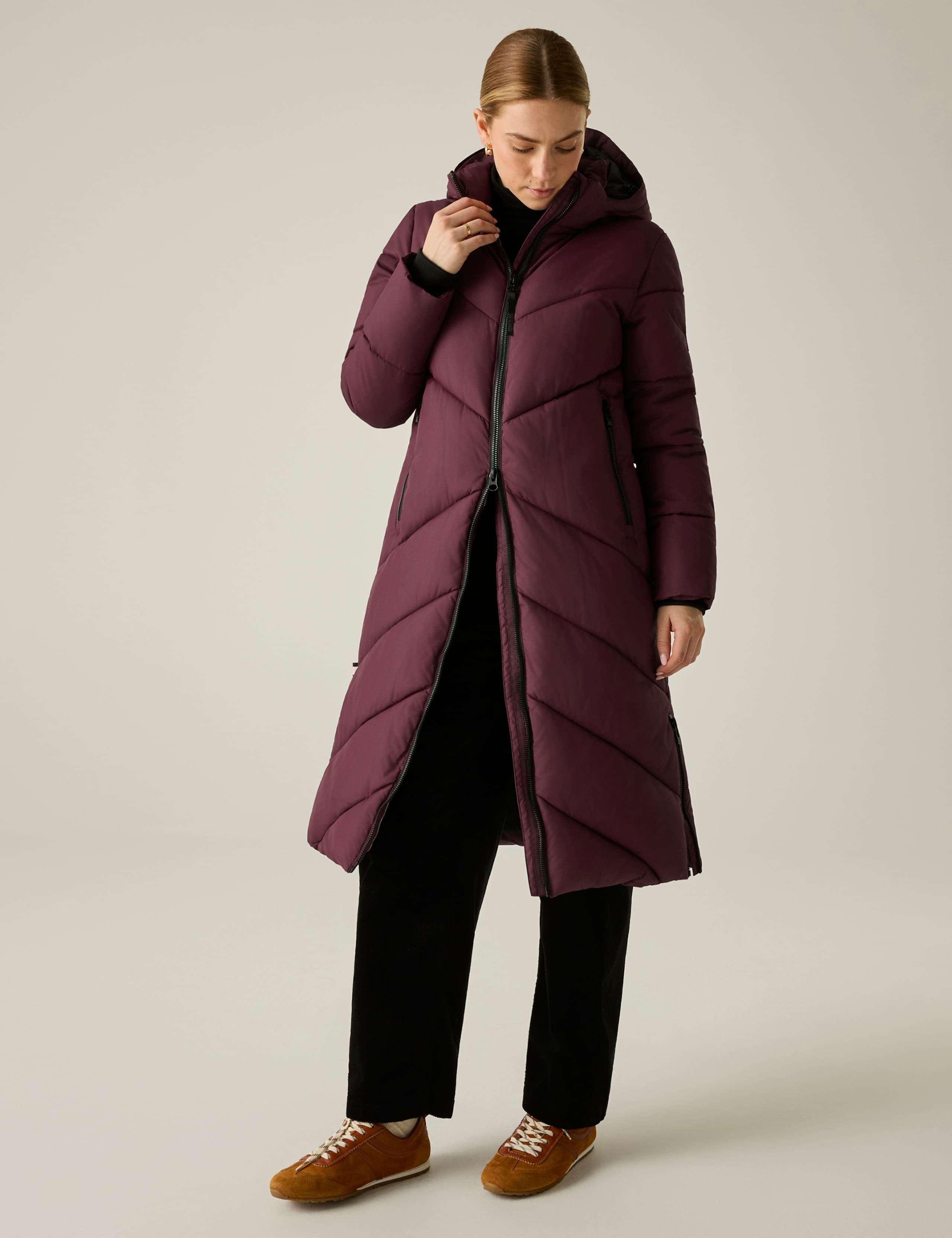 Merida Padded Water Repellent Hooded Jacket