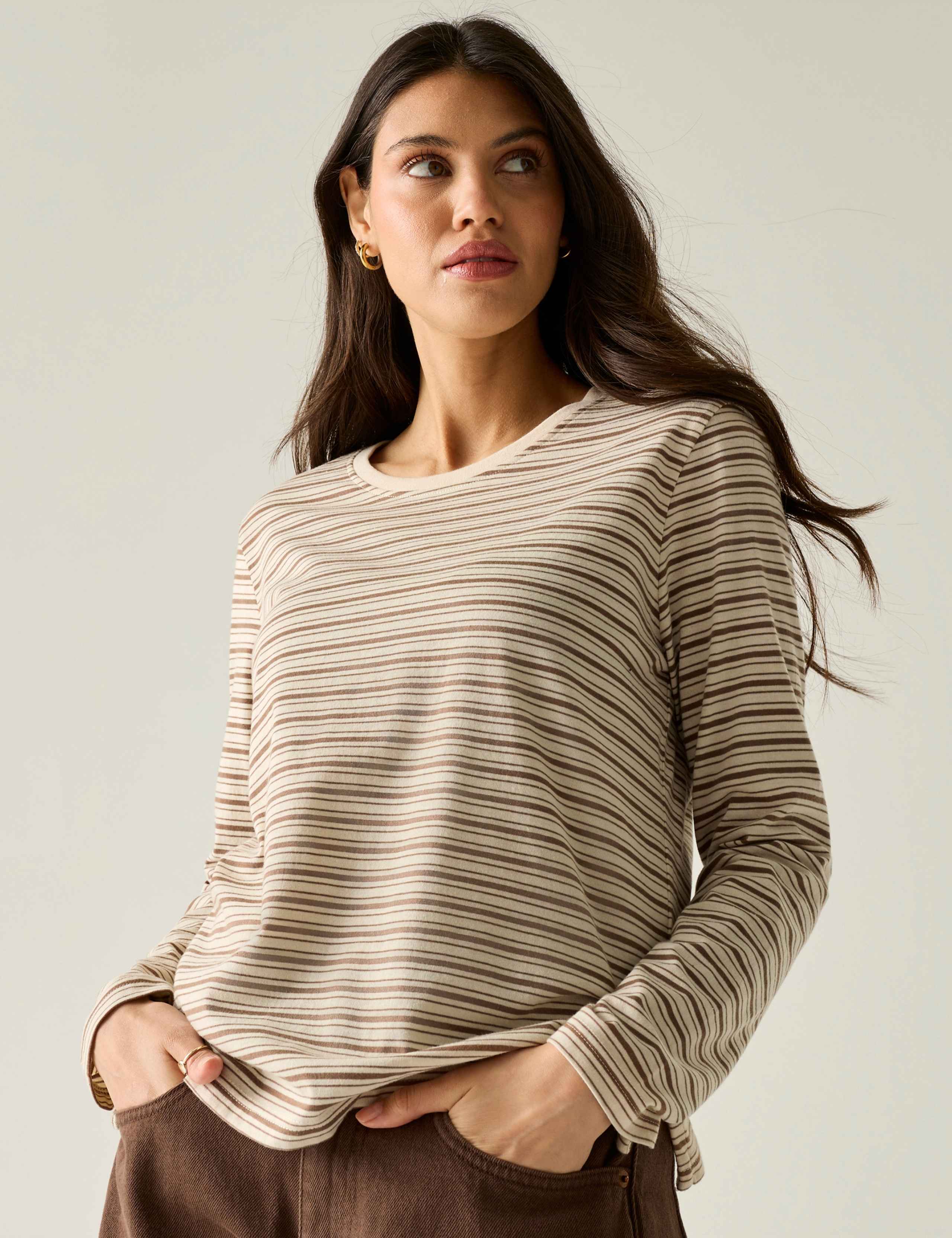 Federica Jersey Striped Top