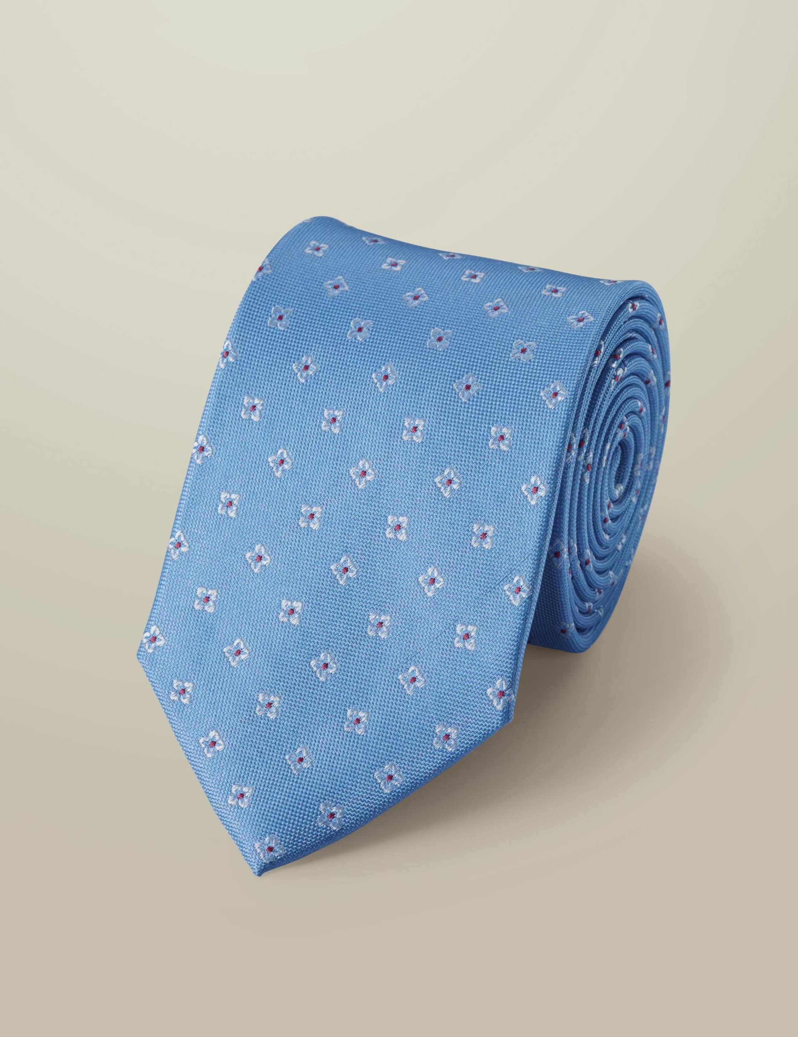 Geometric Pure Silk Tie