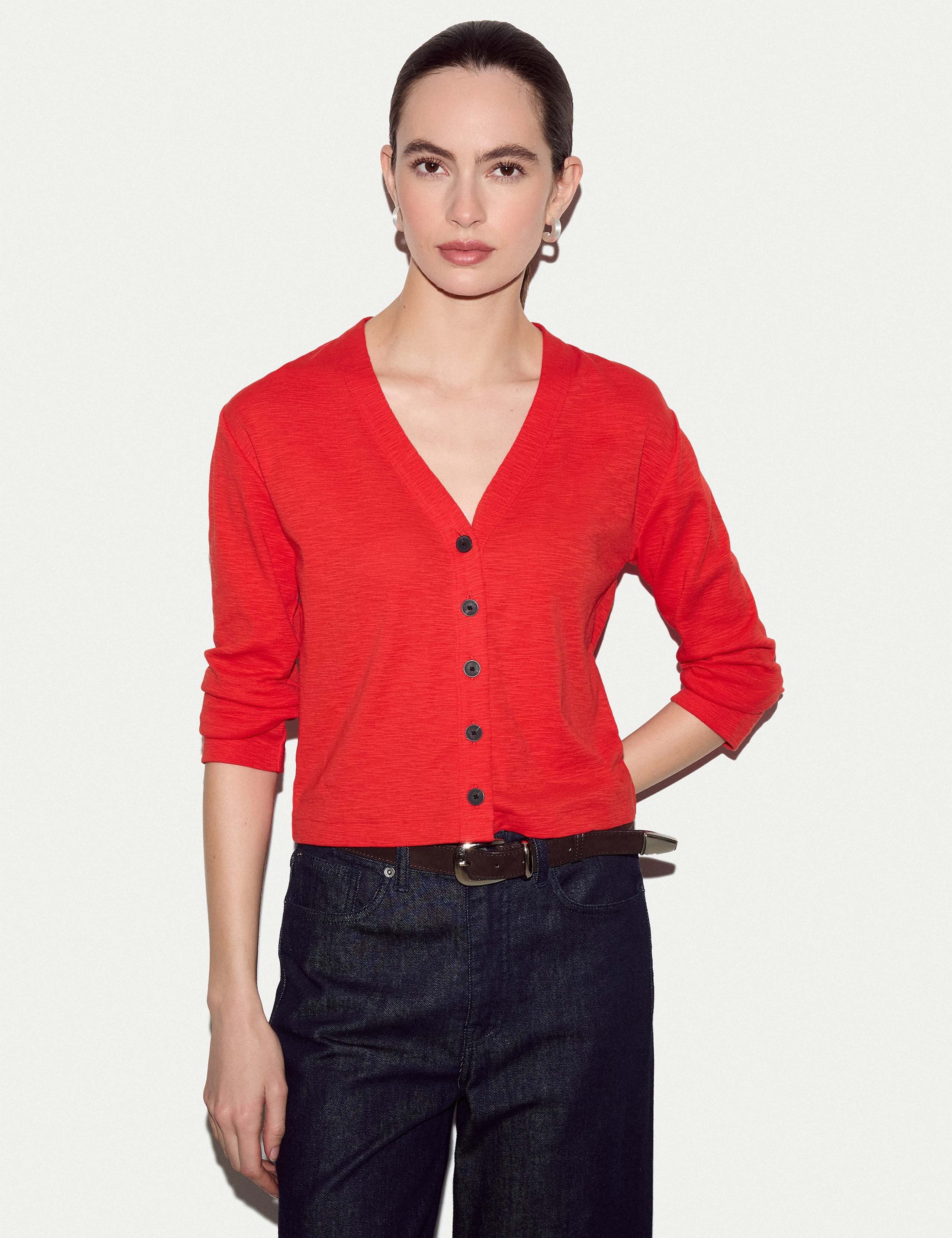 Cotton Luxe V Cardigan
