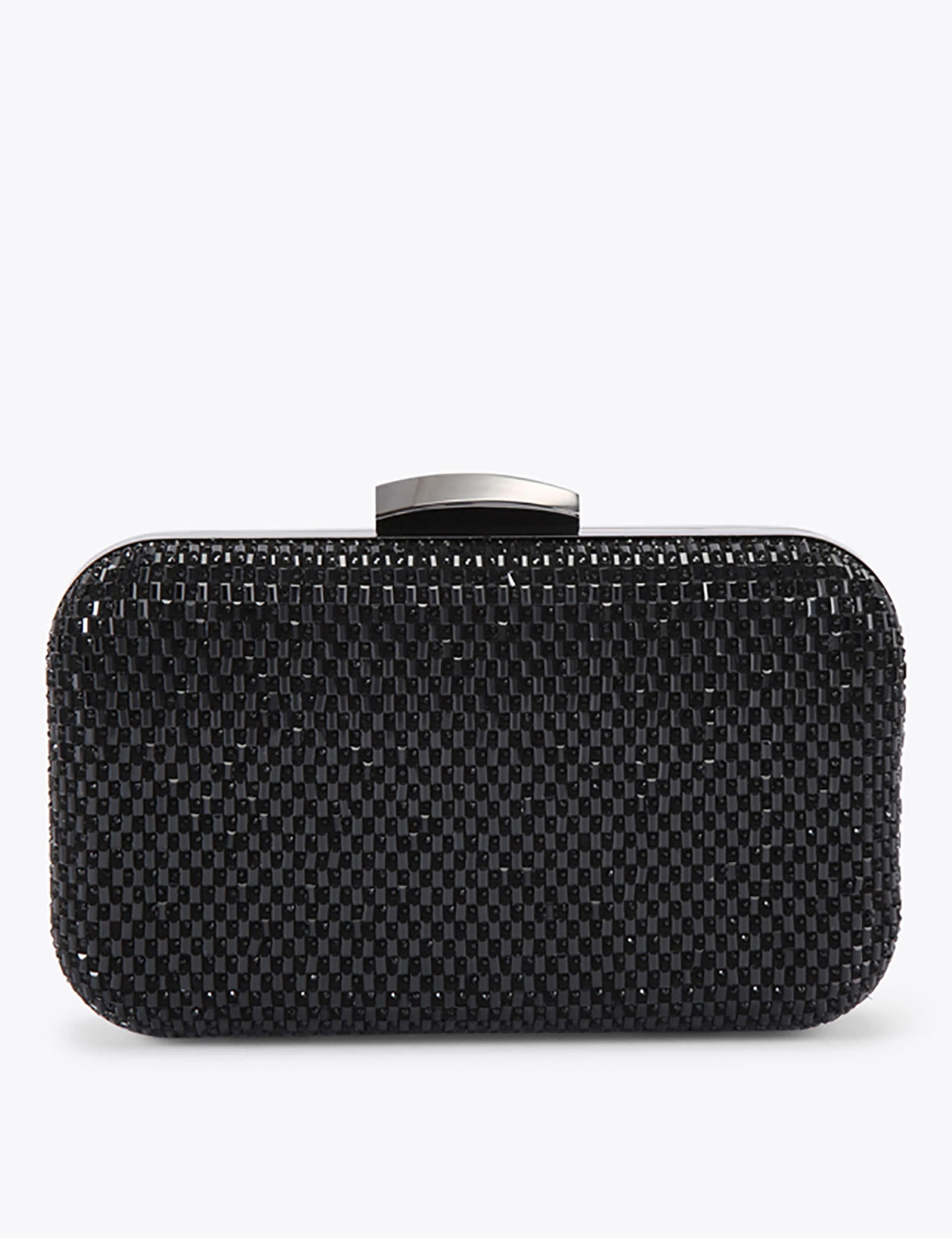 Embellished Chain Strap Clutch Bag