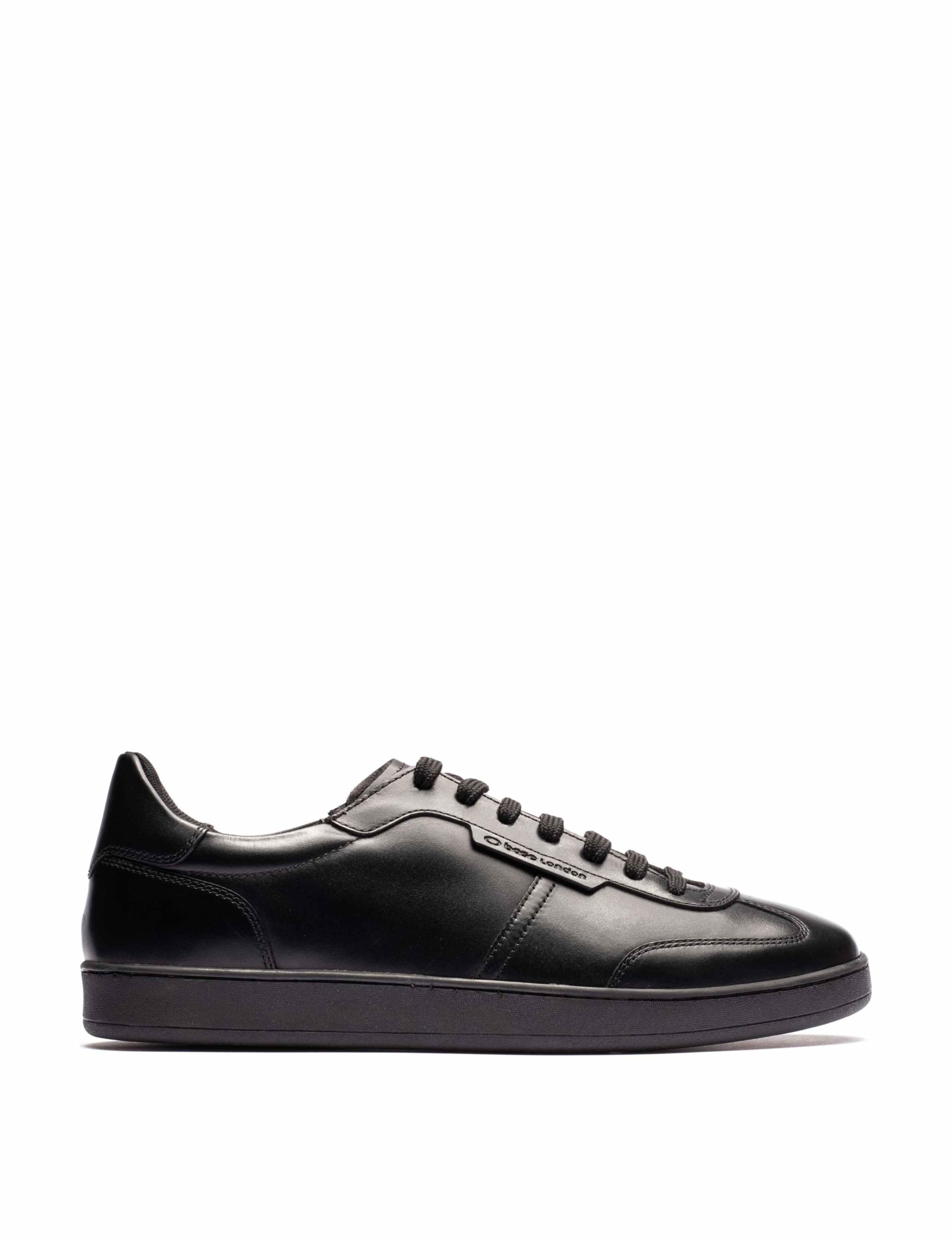 Leather Lace Up Trainers