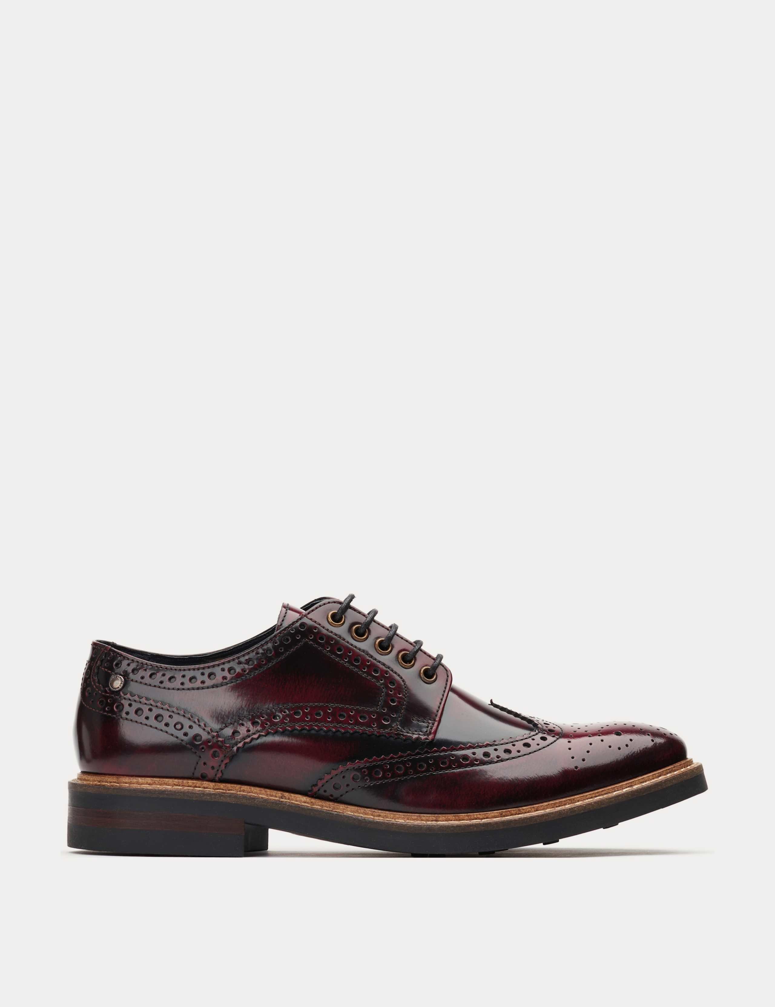 Leather Hi-Shine Brogues