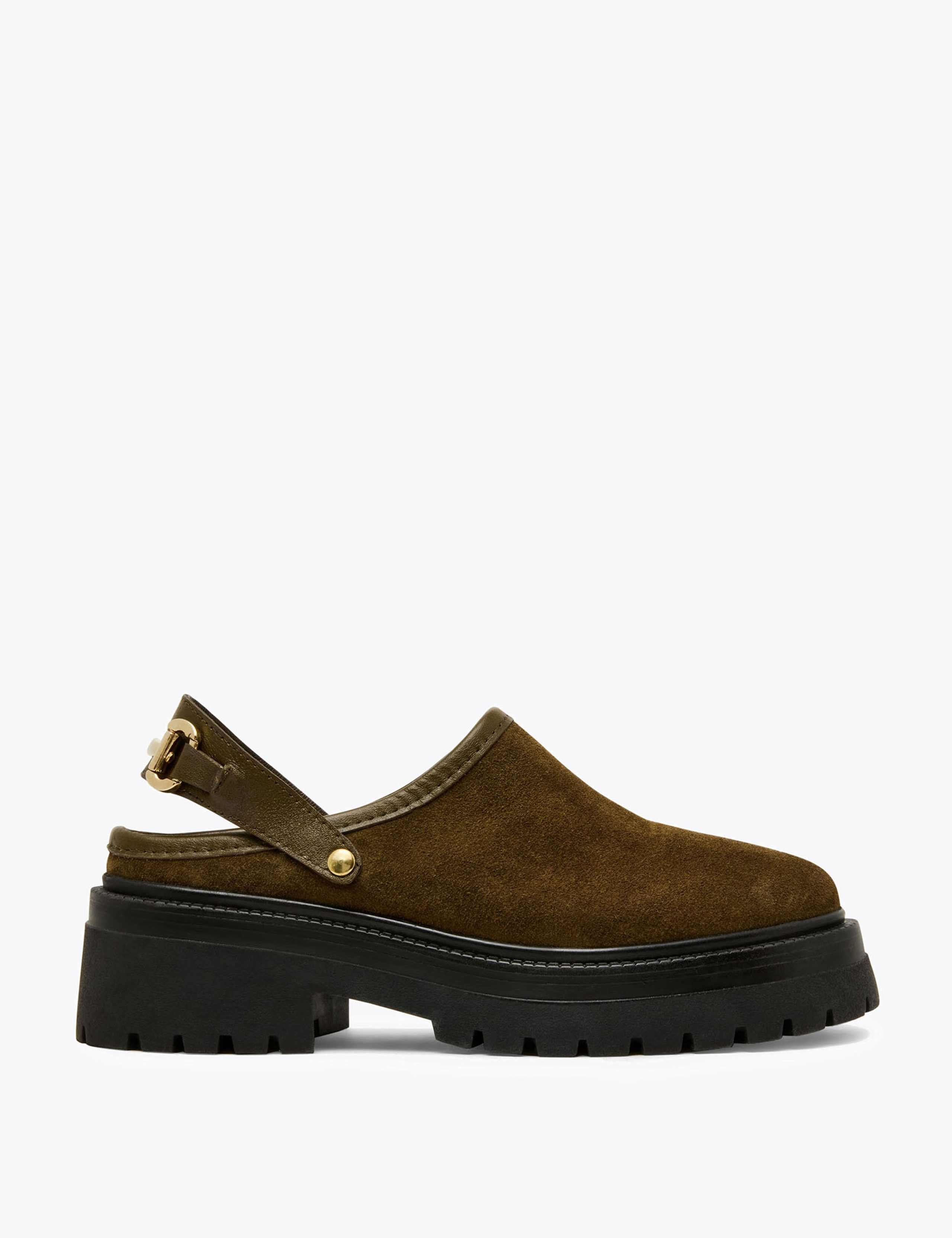 Erba Suede Horsebit Mules