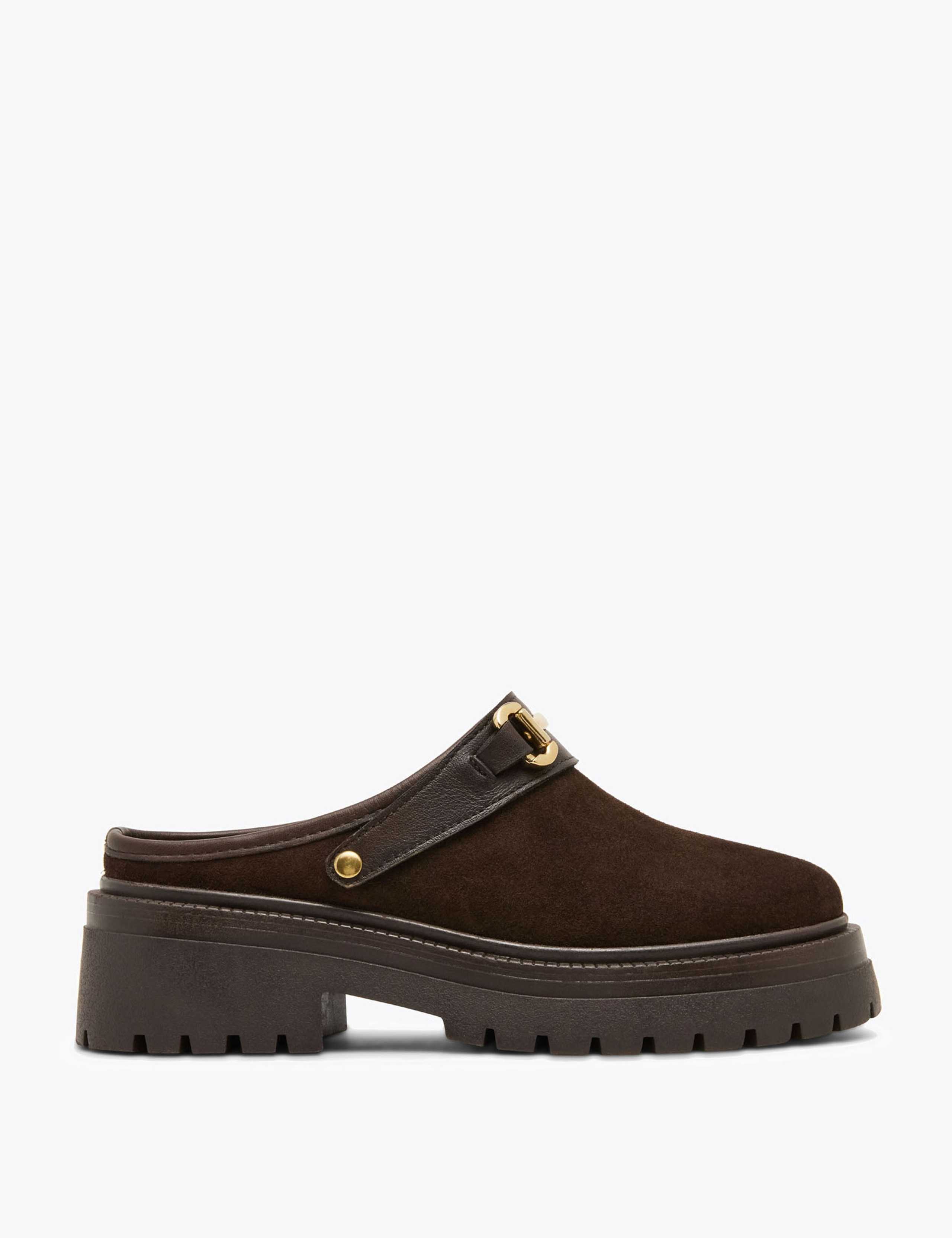 Erba Suede Horsebit Mules