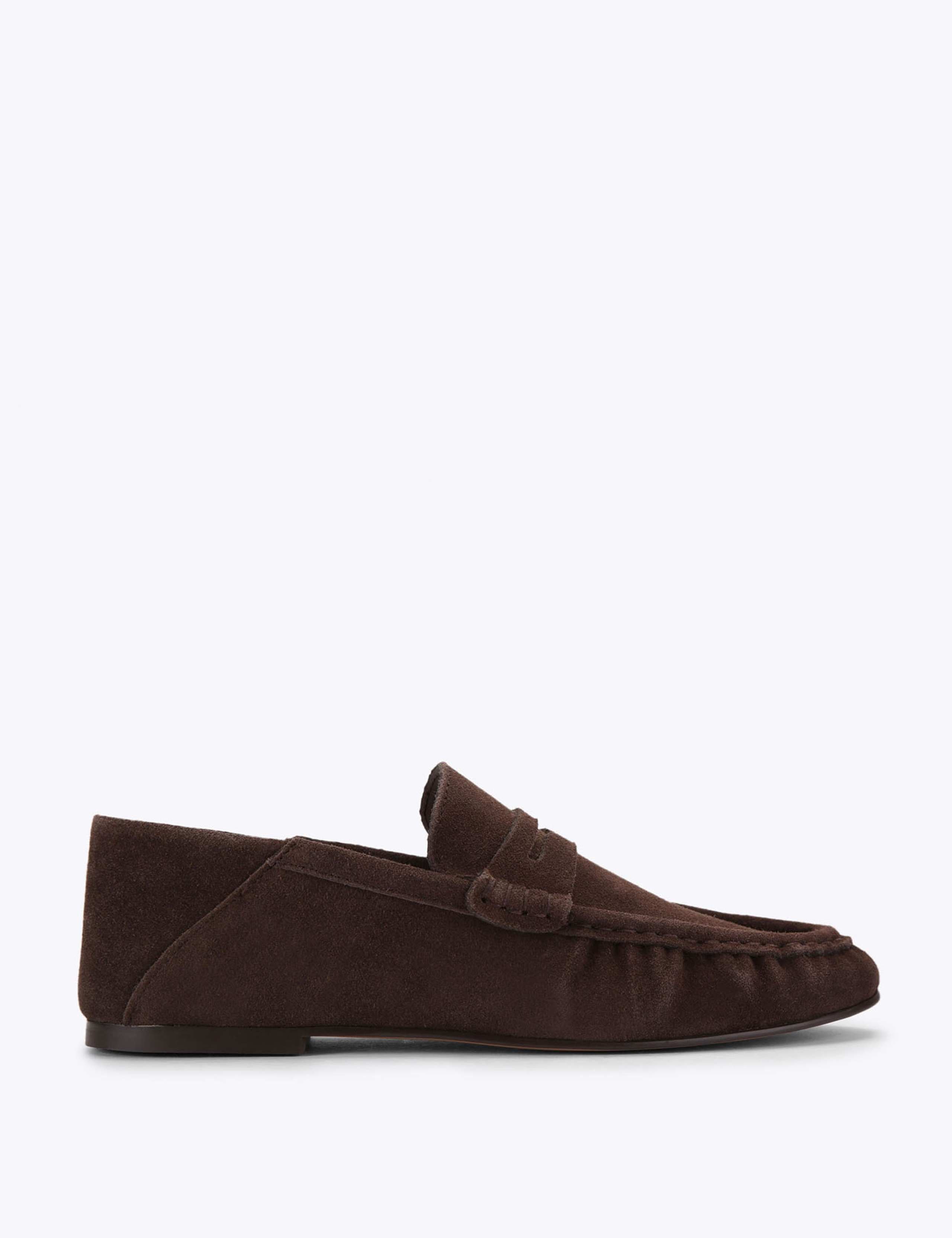 Suede Flat Convertible Moccasin Loafers