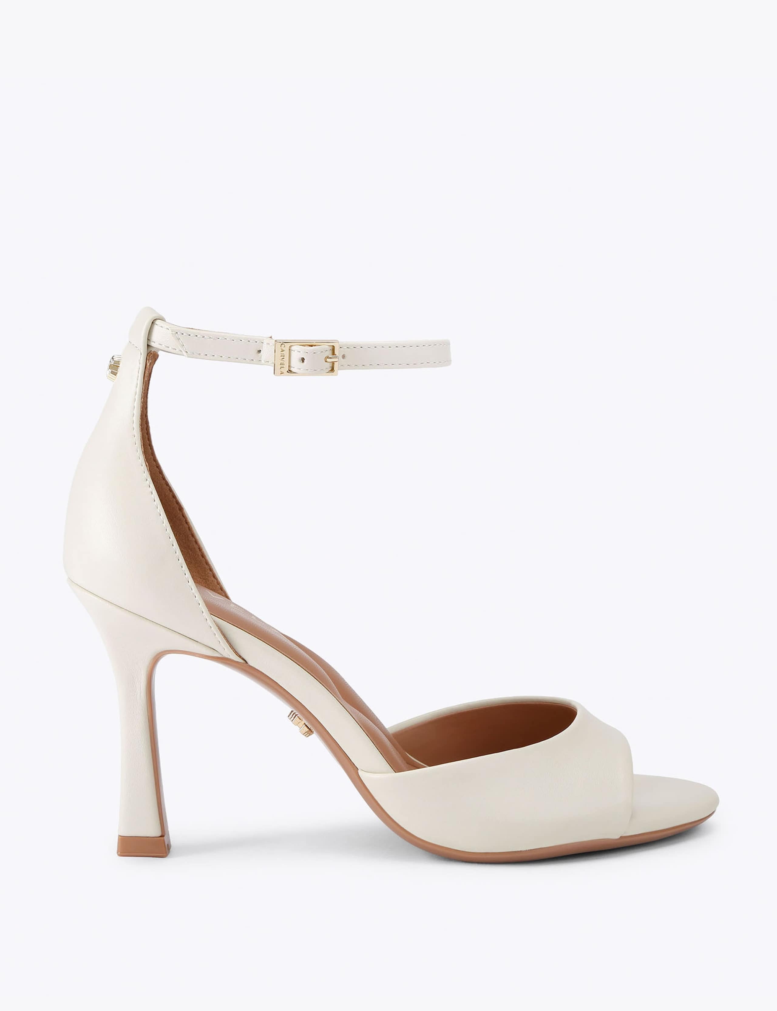 Wide Fit Ankle Strap Stiletto Heel Sandals