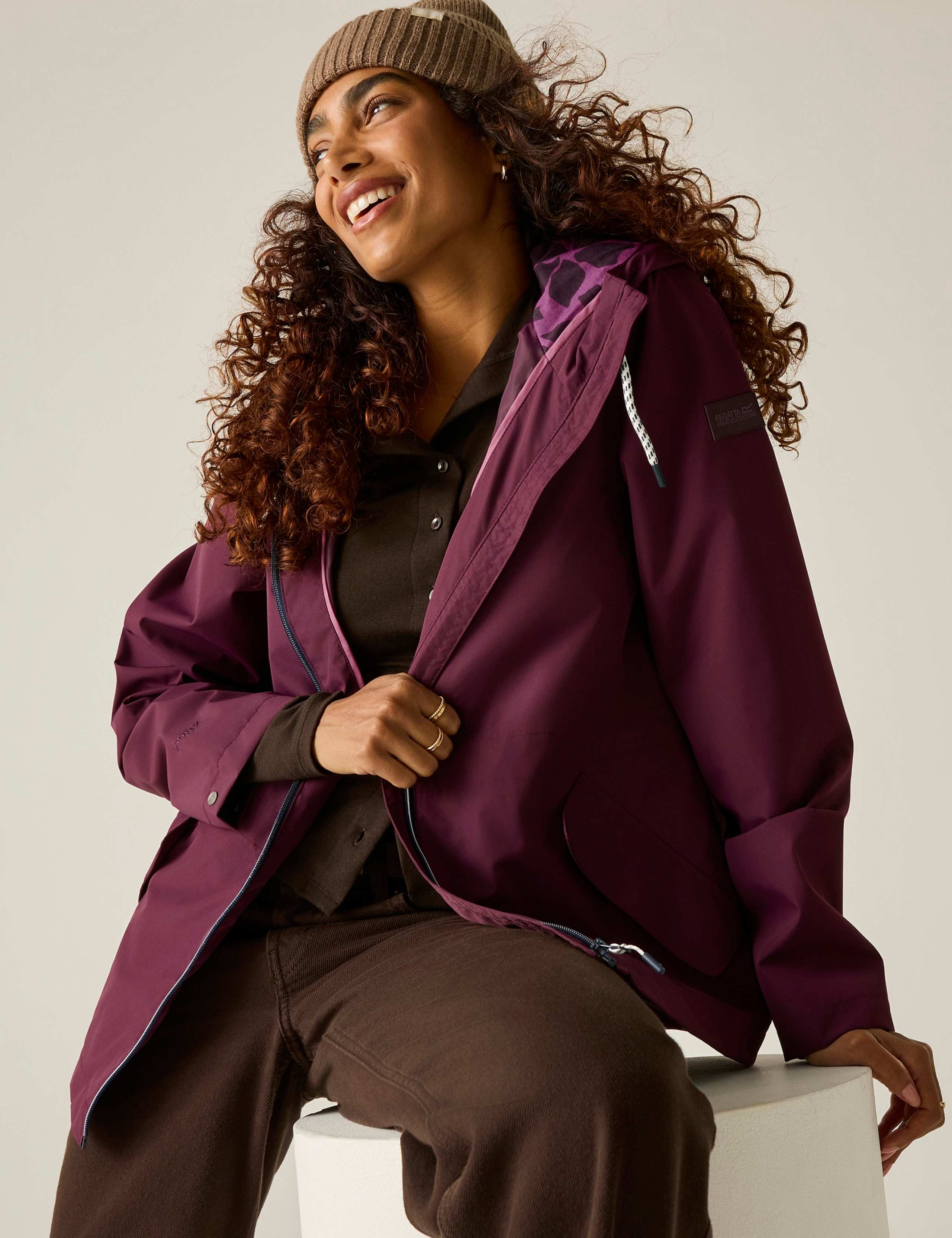 Bayletta Waterproof Hooded Raincoat