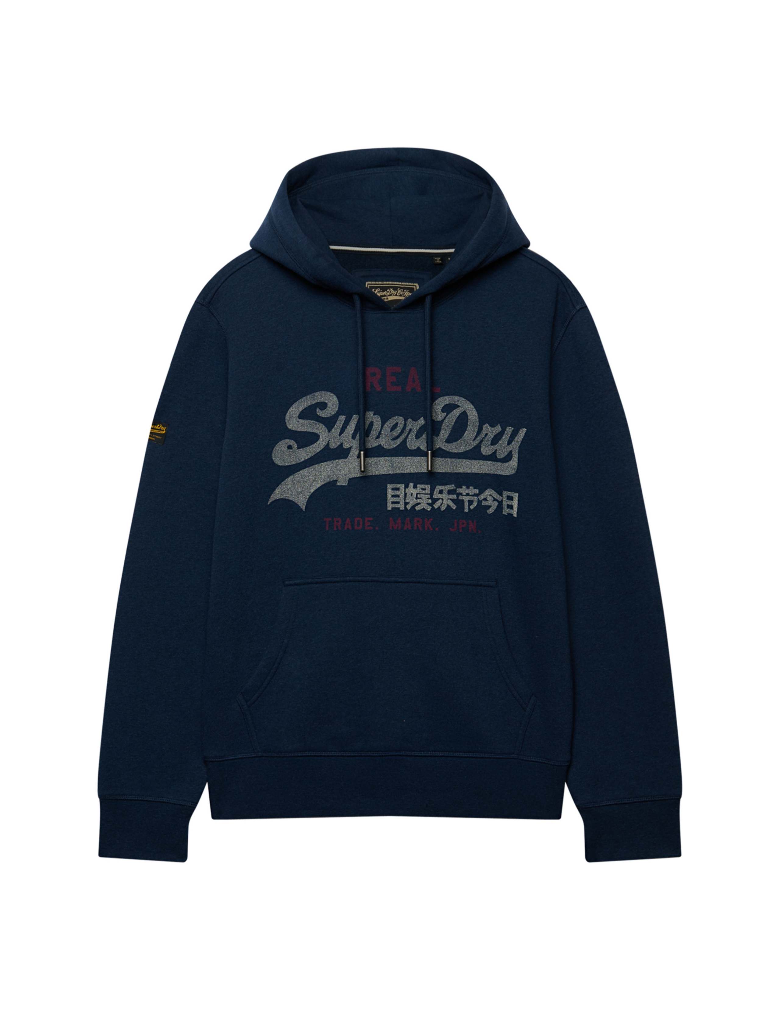 Cotton Rich Logo Graphic Hoodie