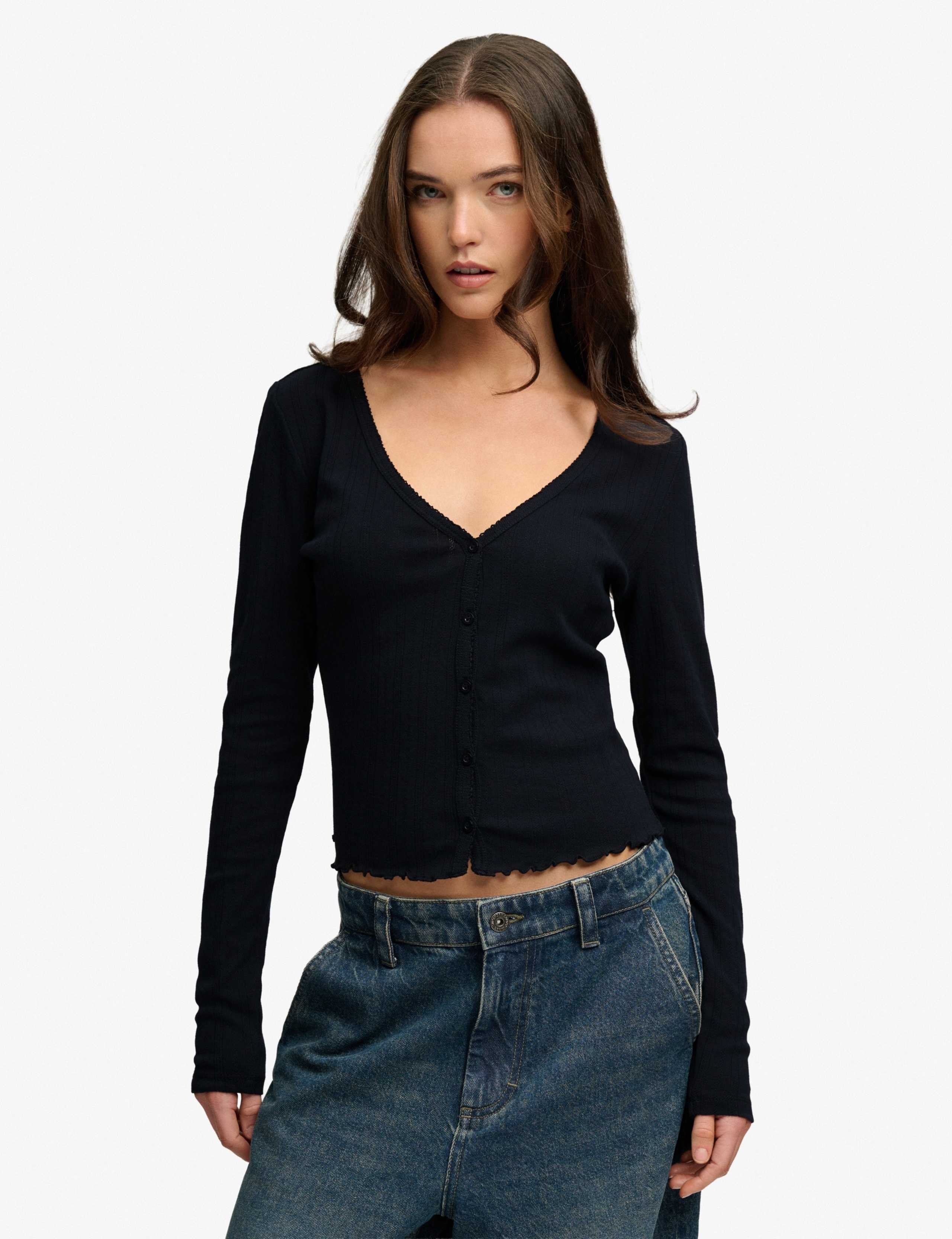 Pure Cotton Striped Cardigan
