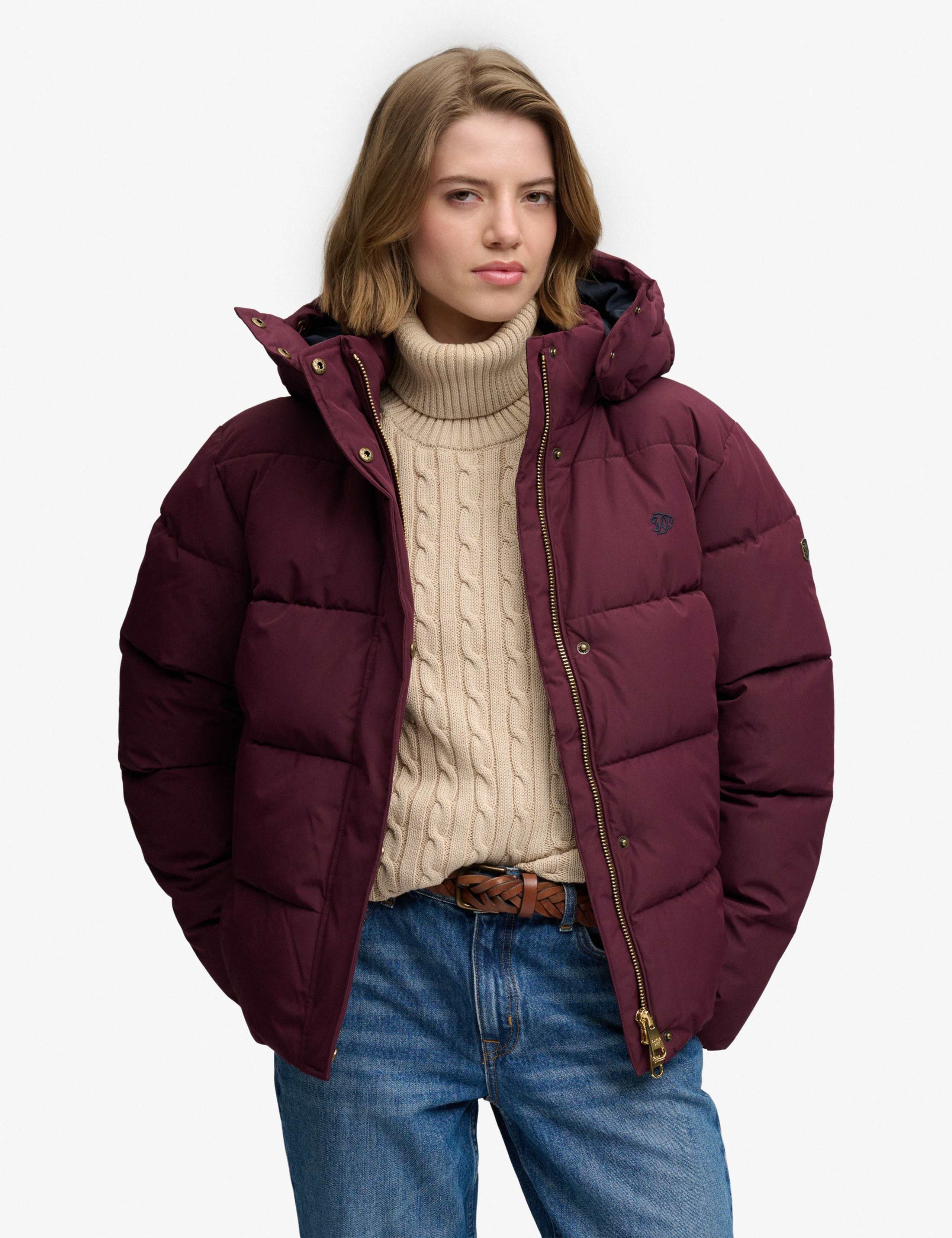 Water Resistant Hooded Relaxed Puffer Jacket