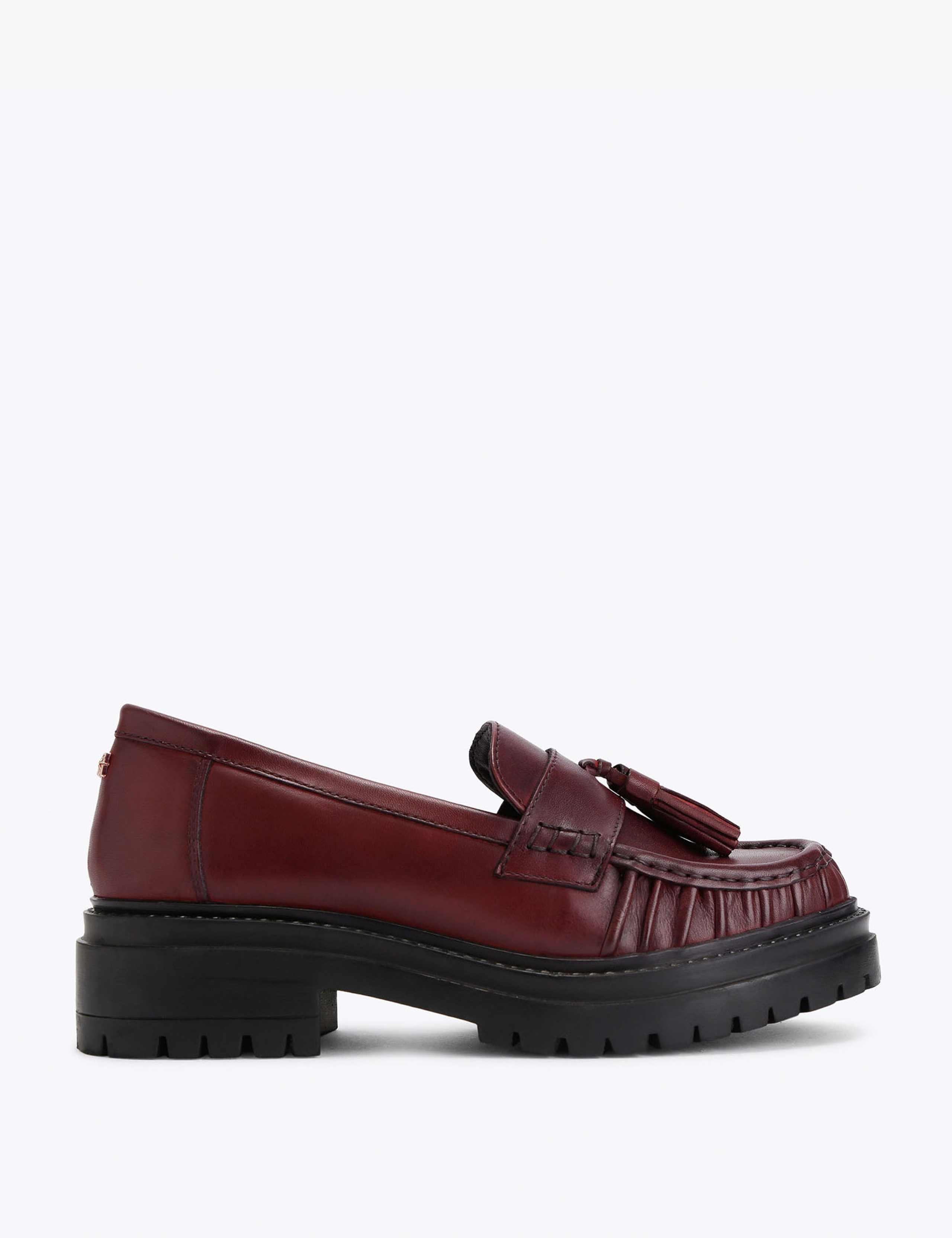 Tasha Leather Tassel Loafers