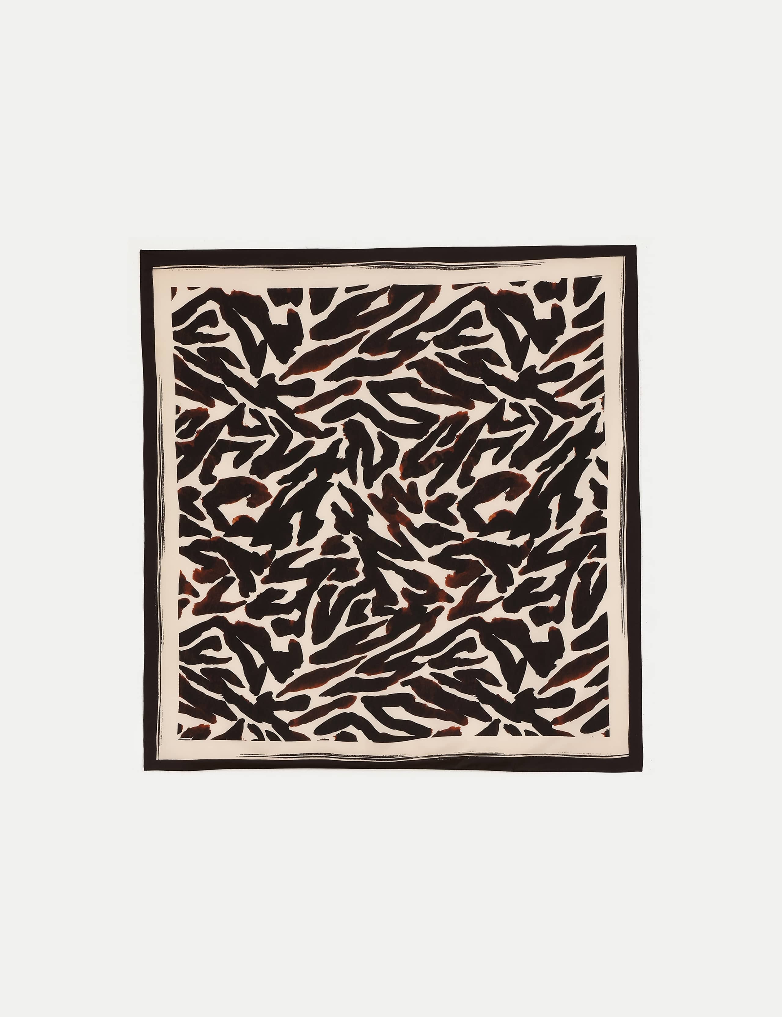 Wool Rich Animal Print Square Scarf