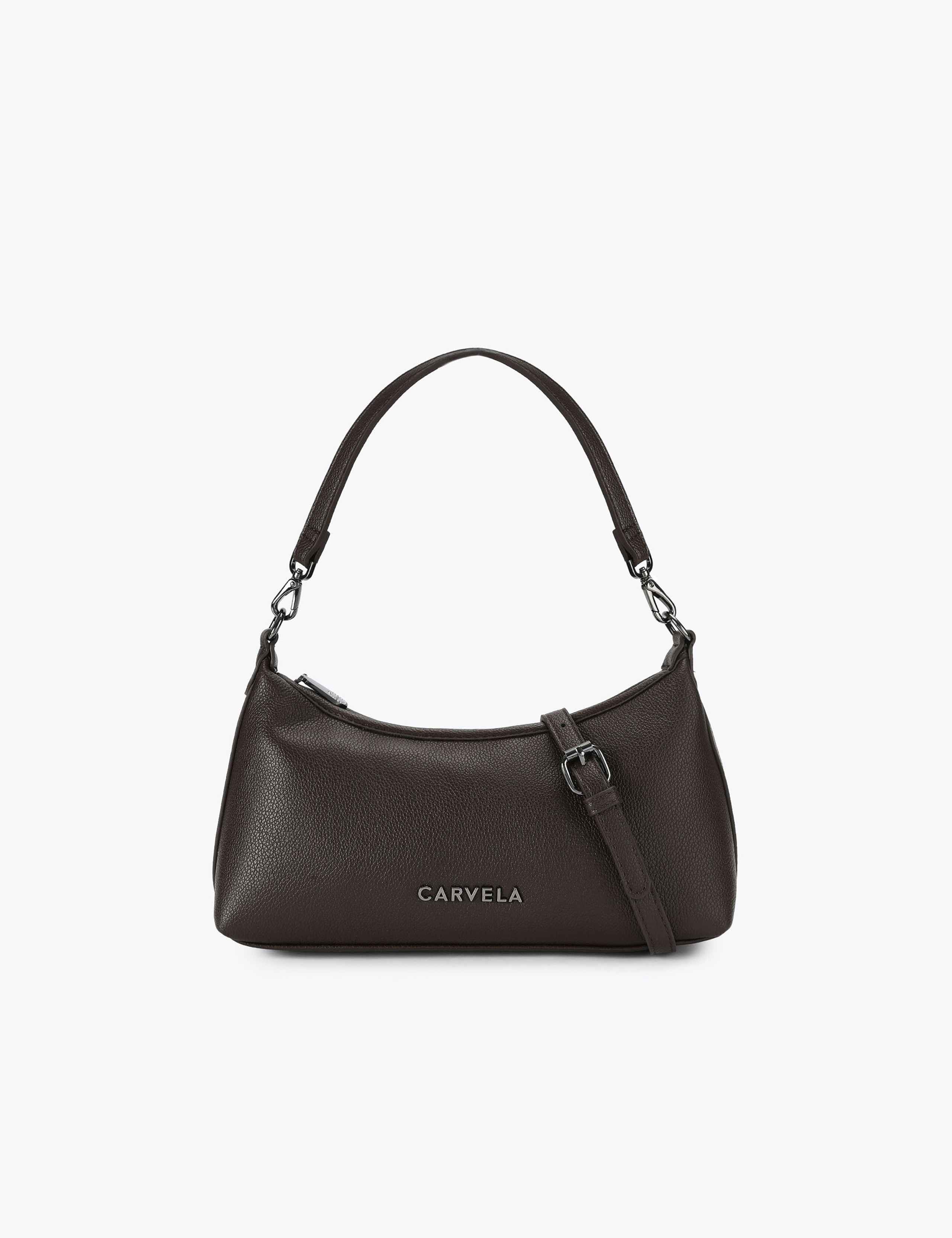 Faux Leather Patent Finish Shoulder Bag