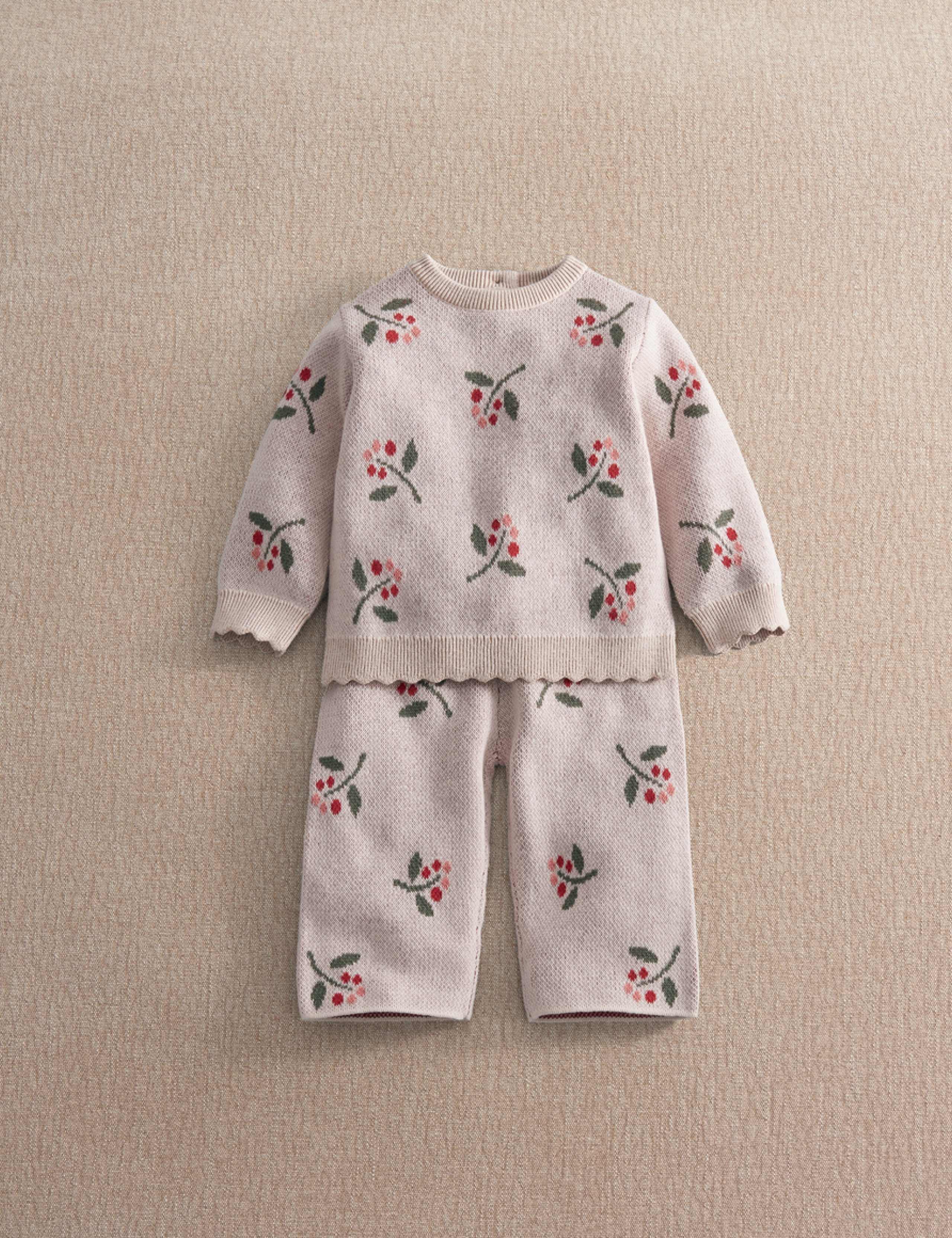 2 Piece Berry Knitted Outfit (0-3 Yrs)