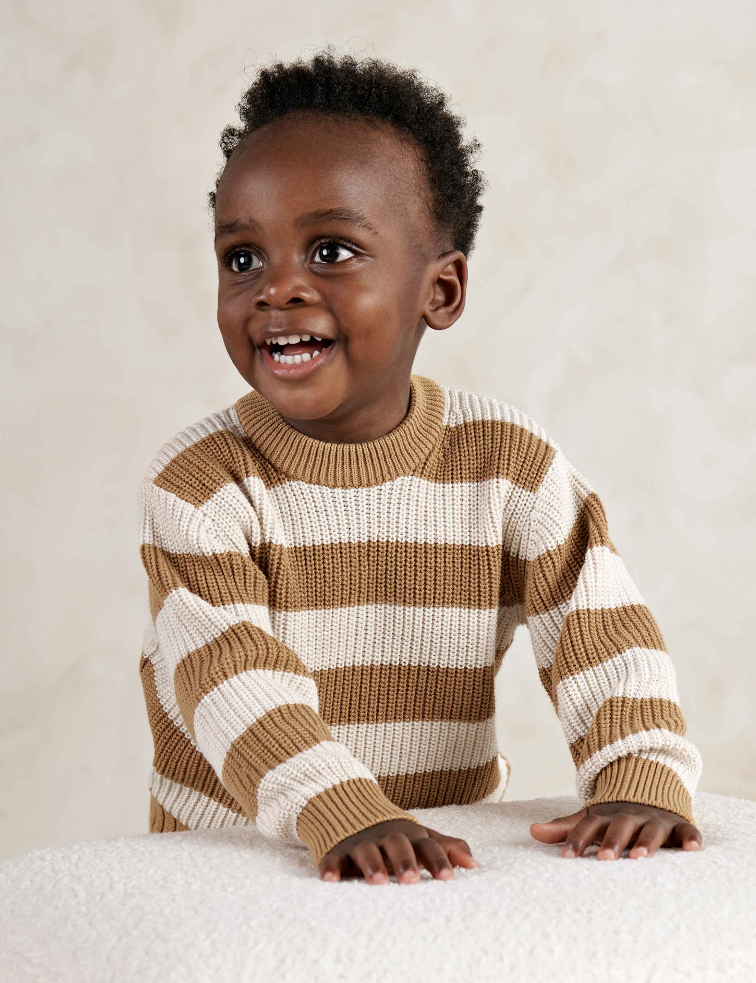 2 Piece Striped Knitted Outfit (0-3 Yrs)