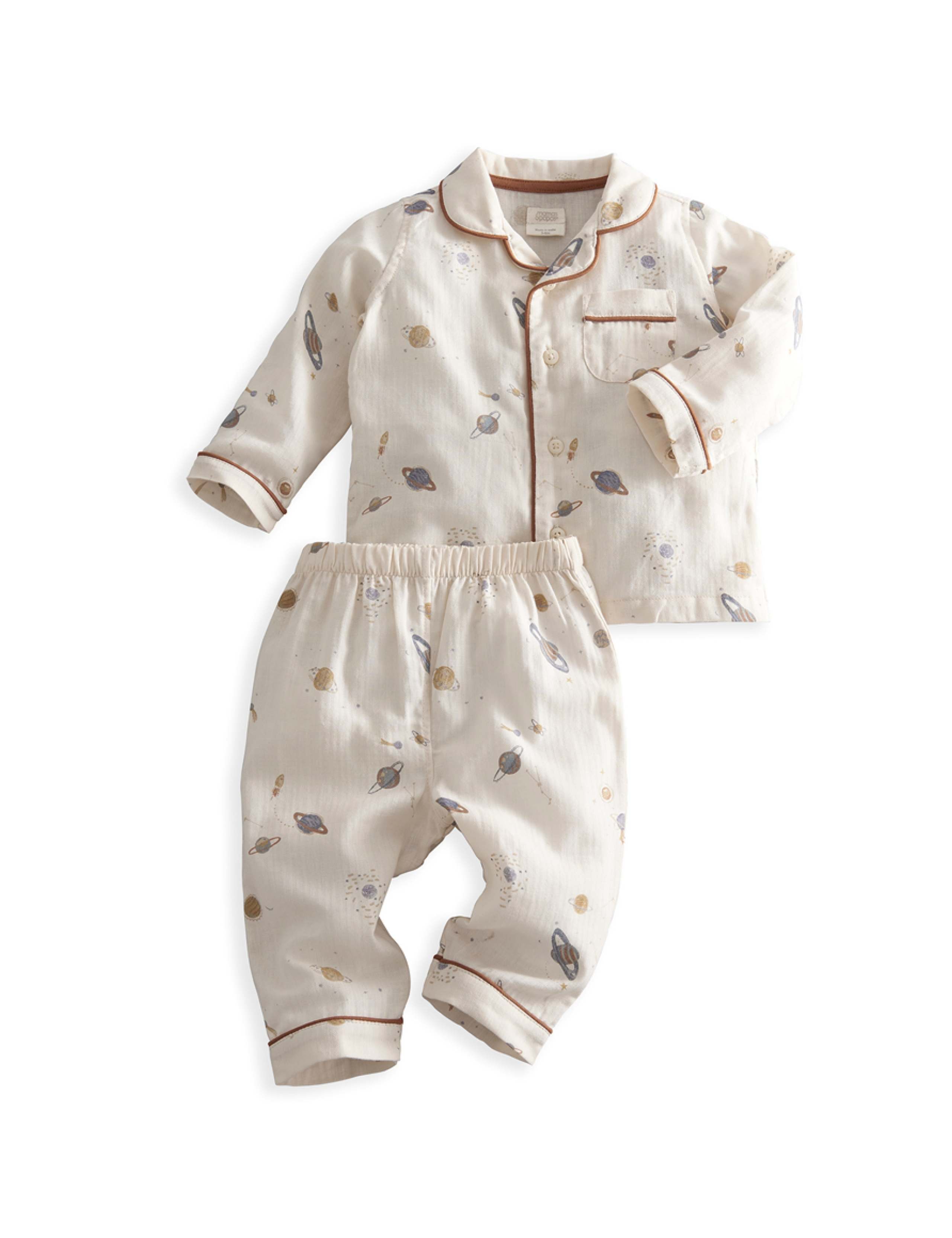 Pure Cotton Planets Woven Pyjamas (3-36 Mths)