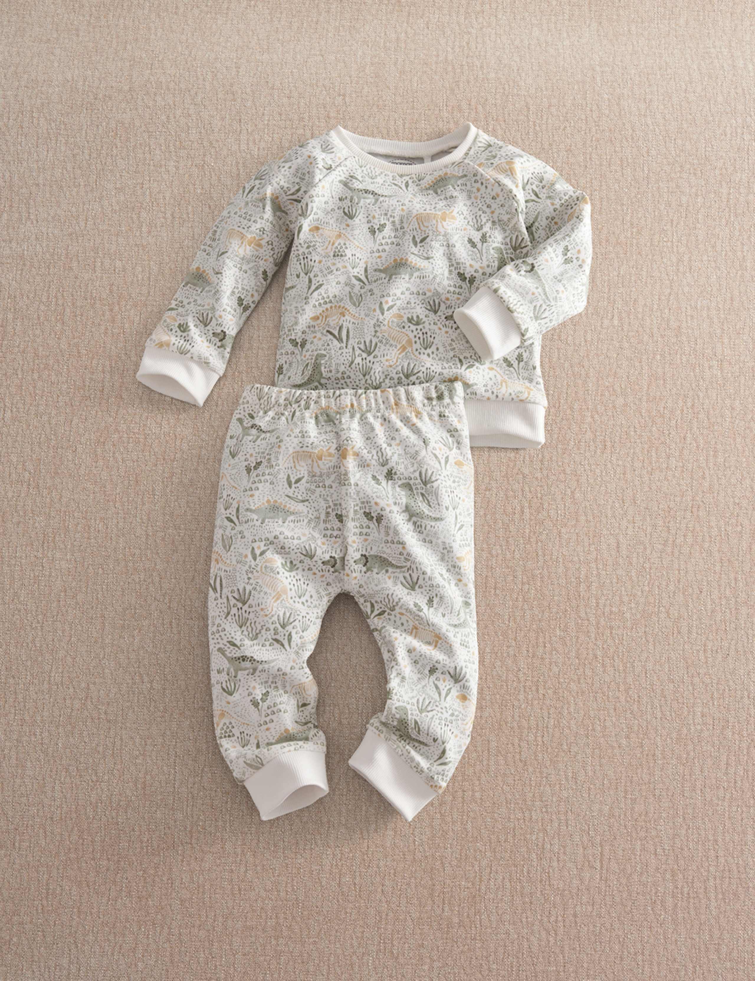 Pure Cotton Jersey Dinosaur Pyjamas (3-36 Mths)