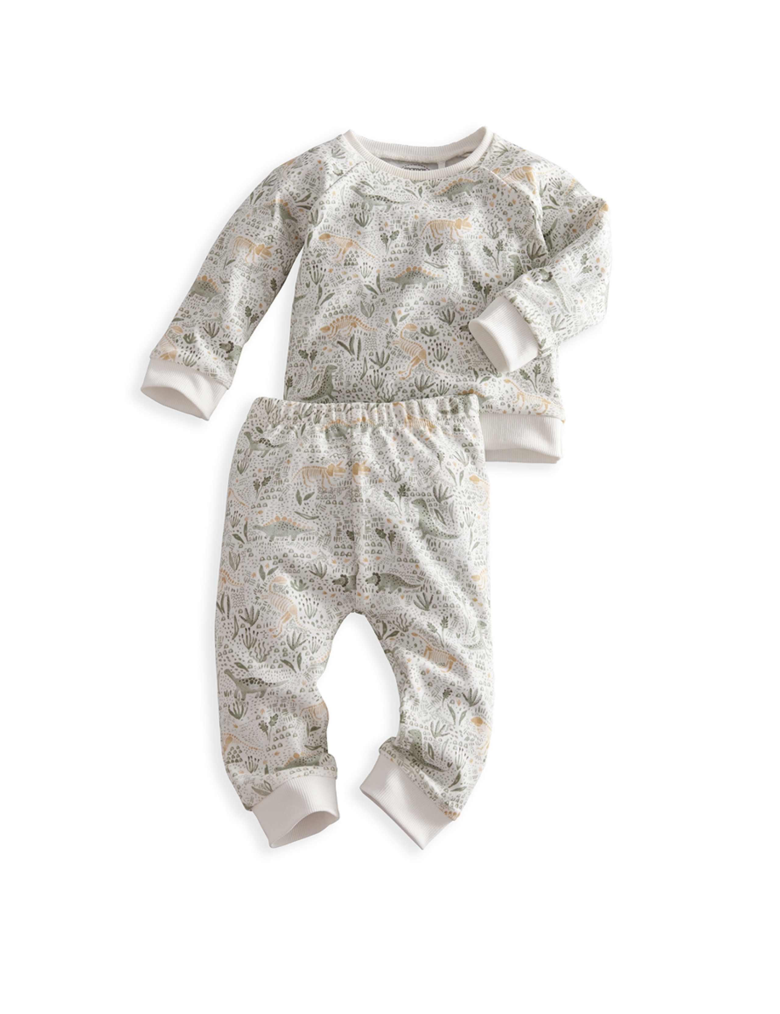 Pure Cotton Jersey Dinosaur Pyjamas (3-36 Mths)
