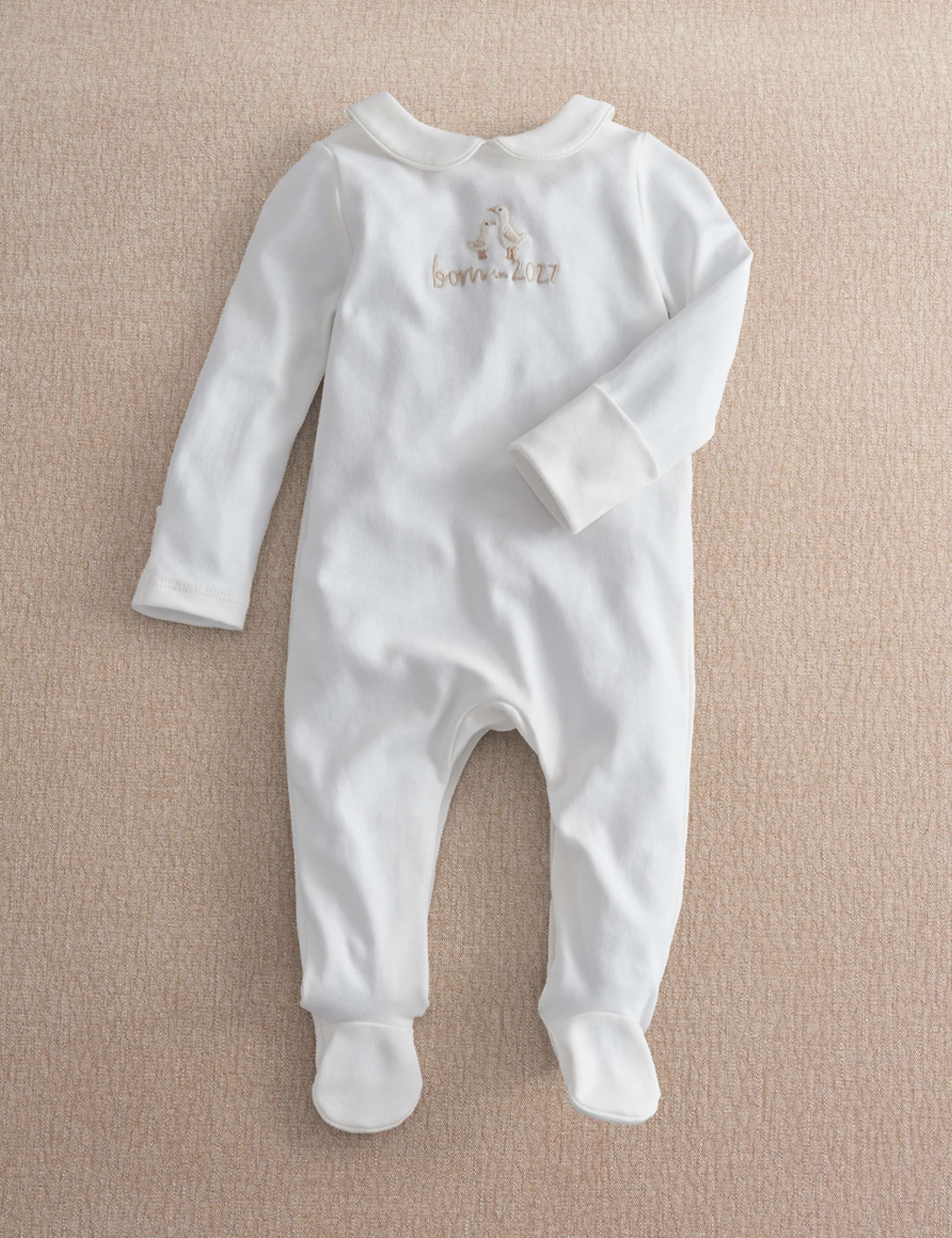 Pure Cotton Born in 2027 Sleepsuit (0-6 Mths)