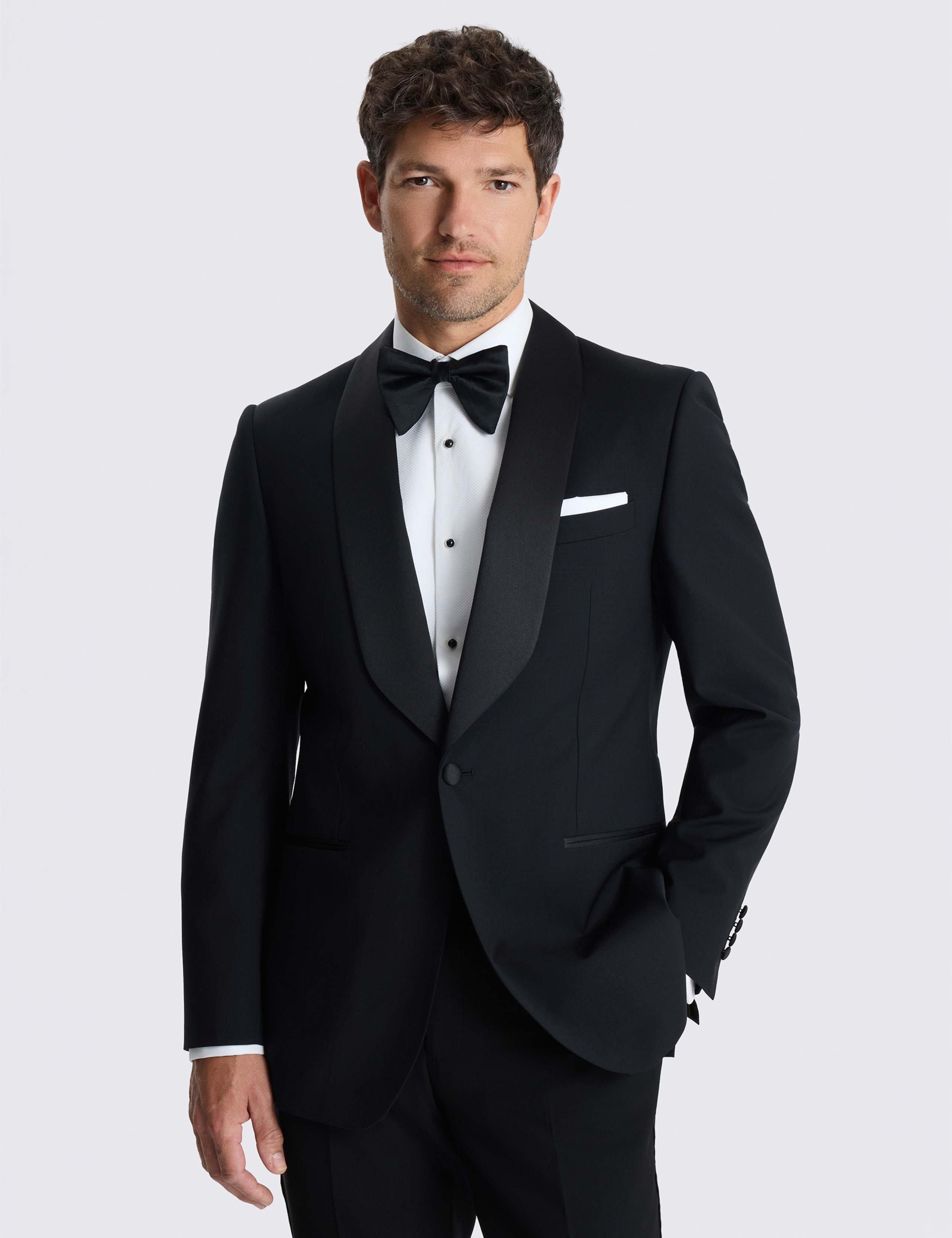 Tailored Fit Wool Rich Tuxedo Jacket