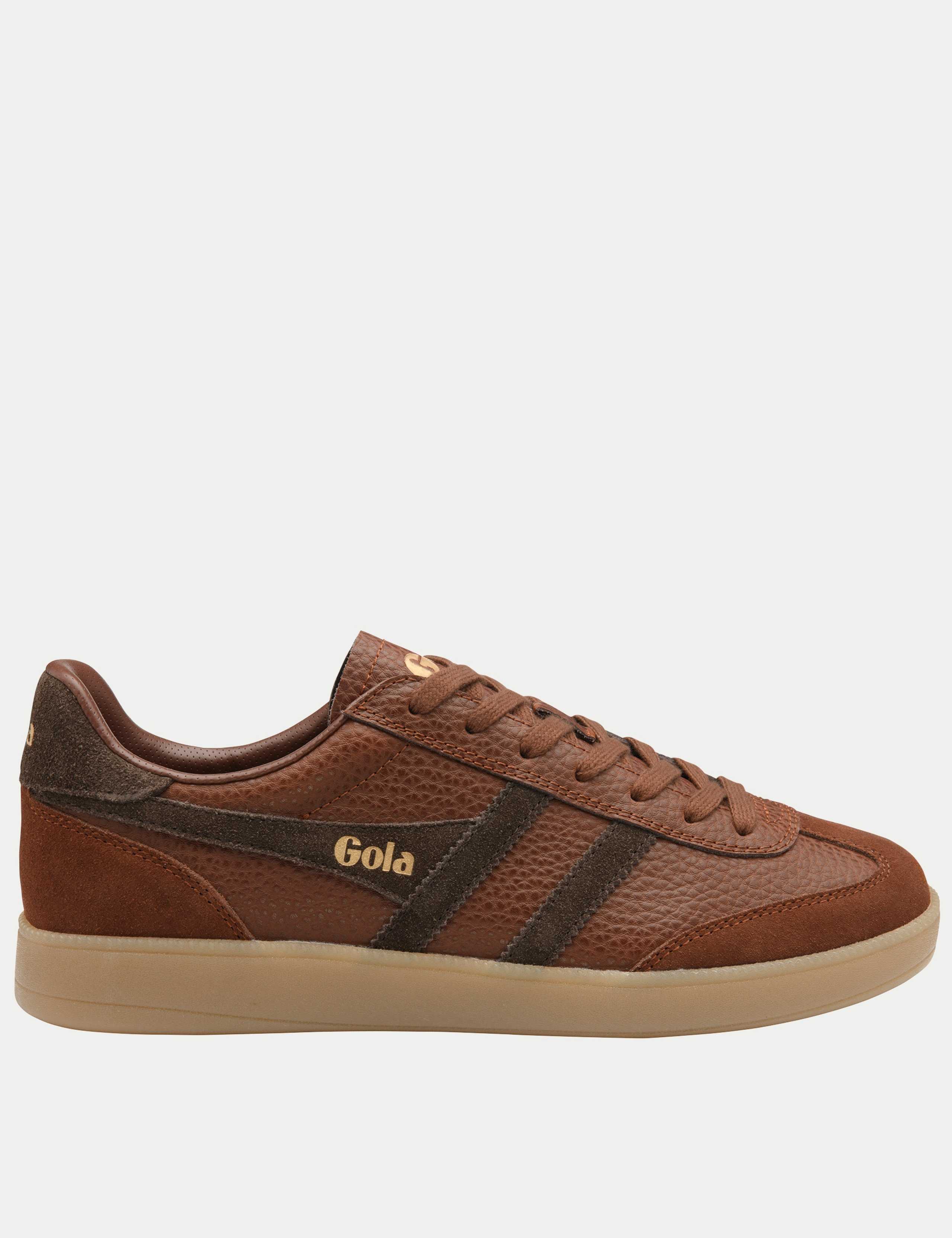 Leather Lace Up Trainers