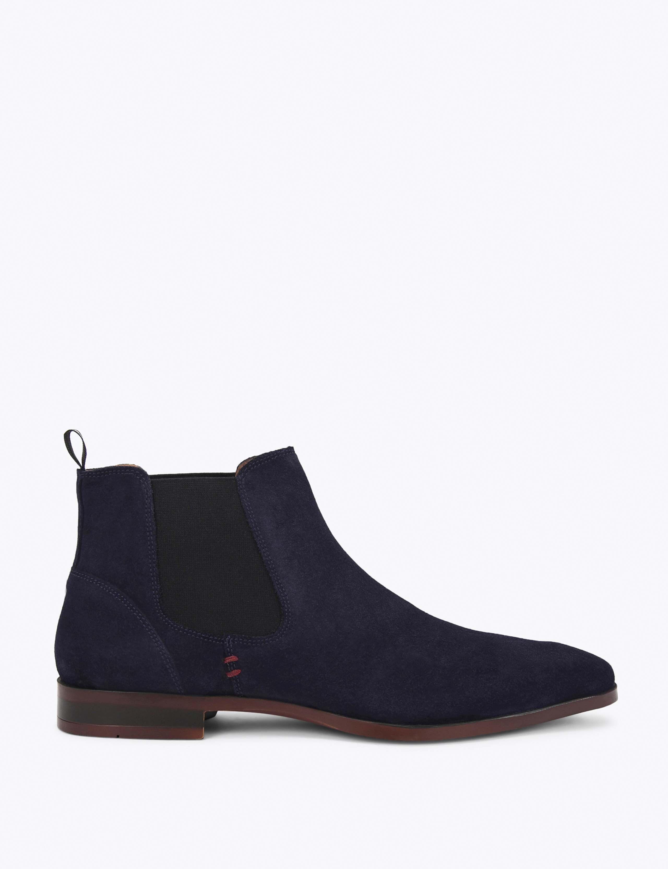 Suede Pull On Chelsea Boots