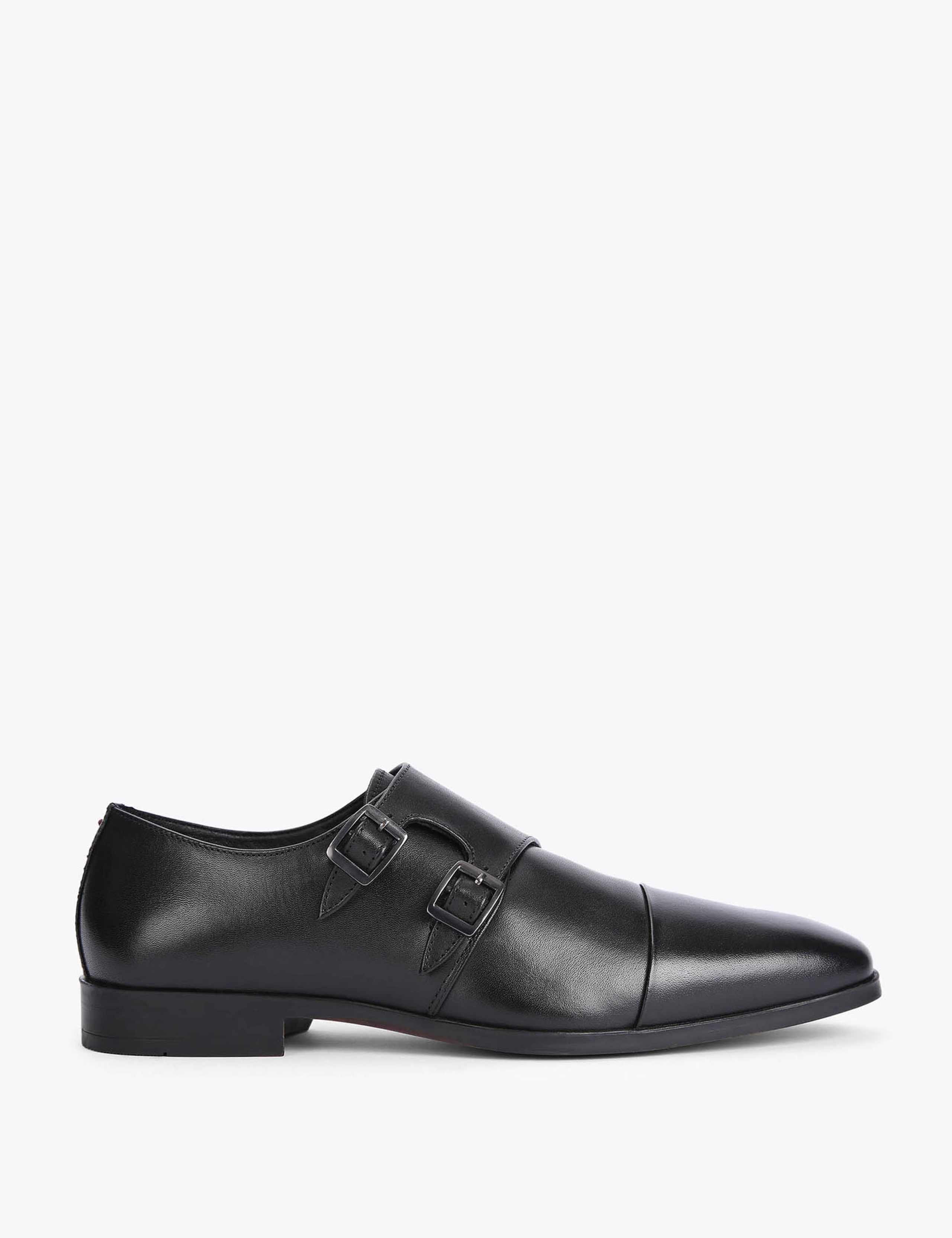 Leather Monk Strap Shoes