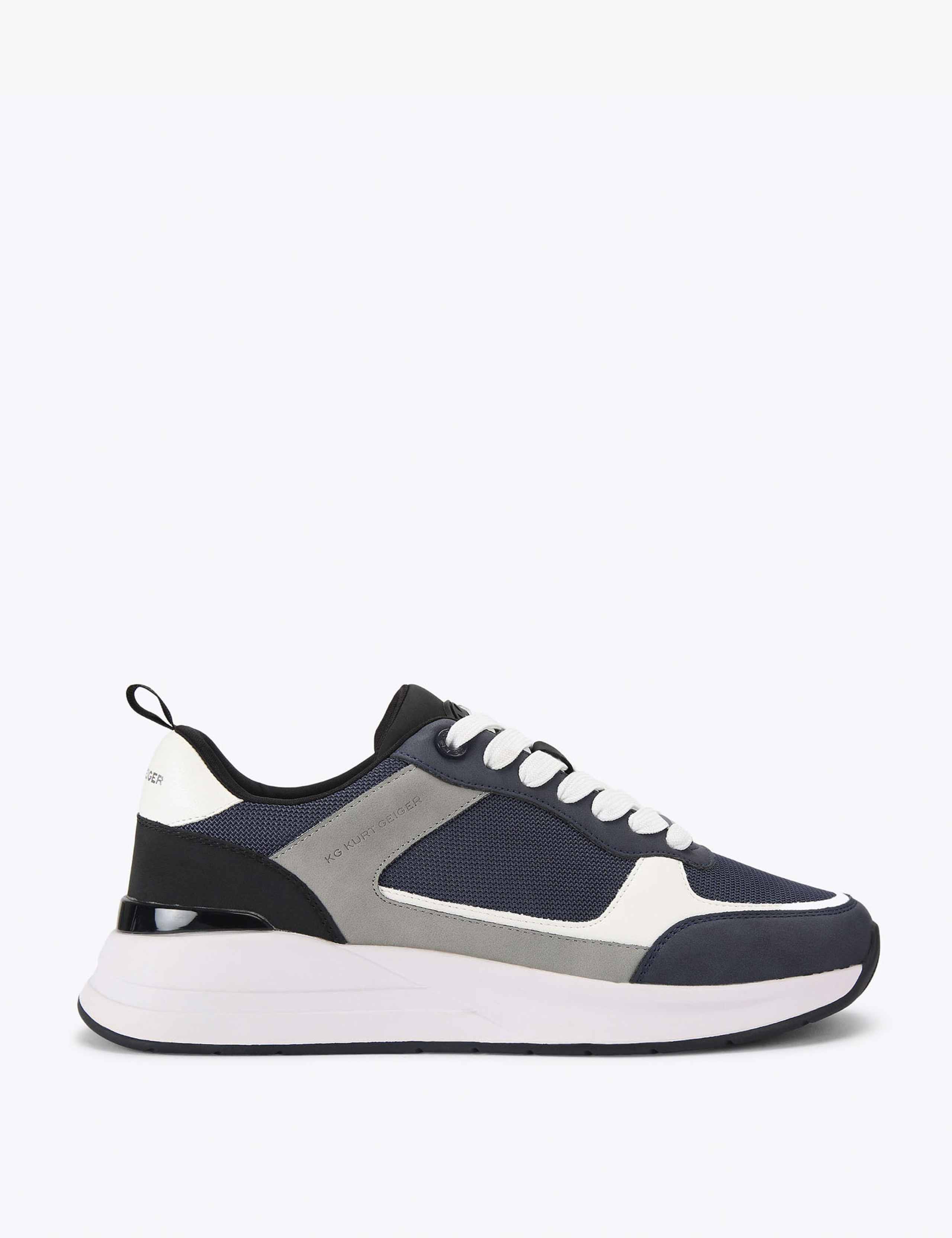 Colour Block Lace Up Trainers