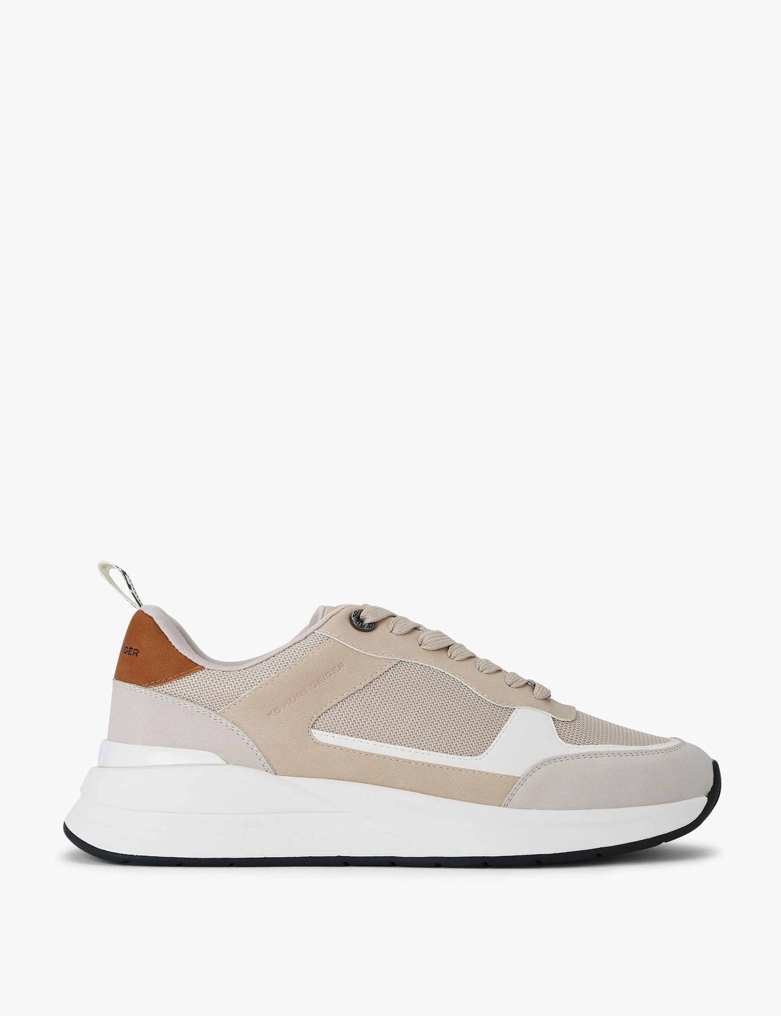 Colour Block Lace Up Trainers