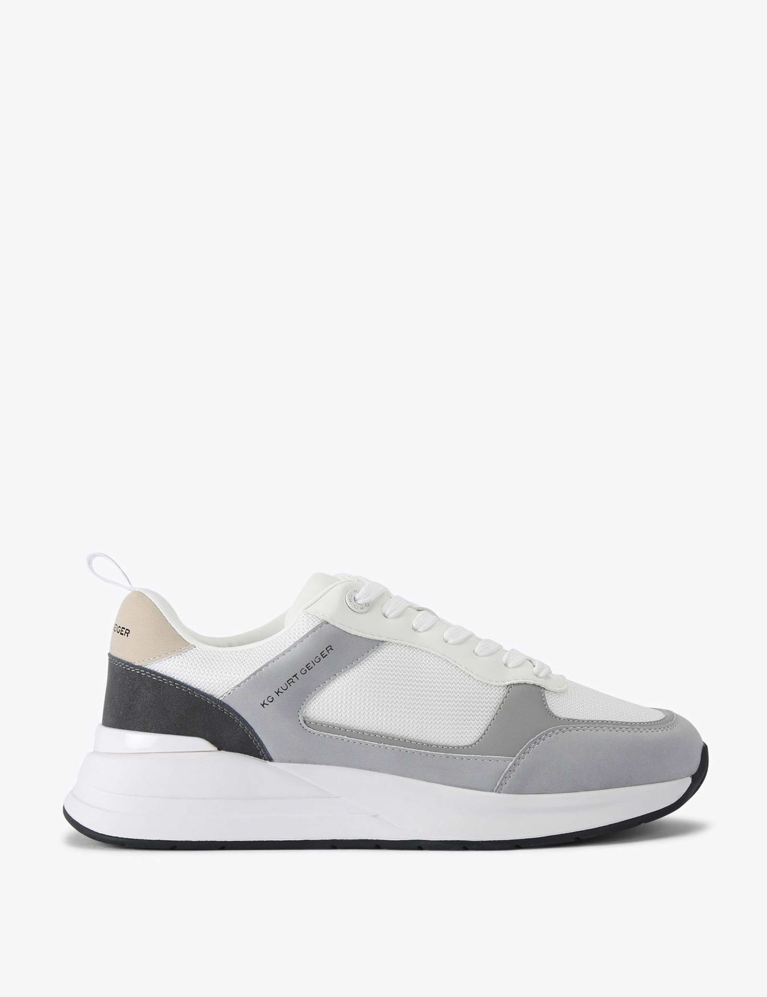 Colour Block Lace Up Trainers