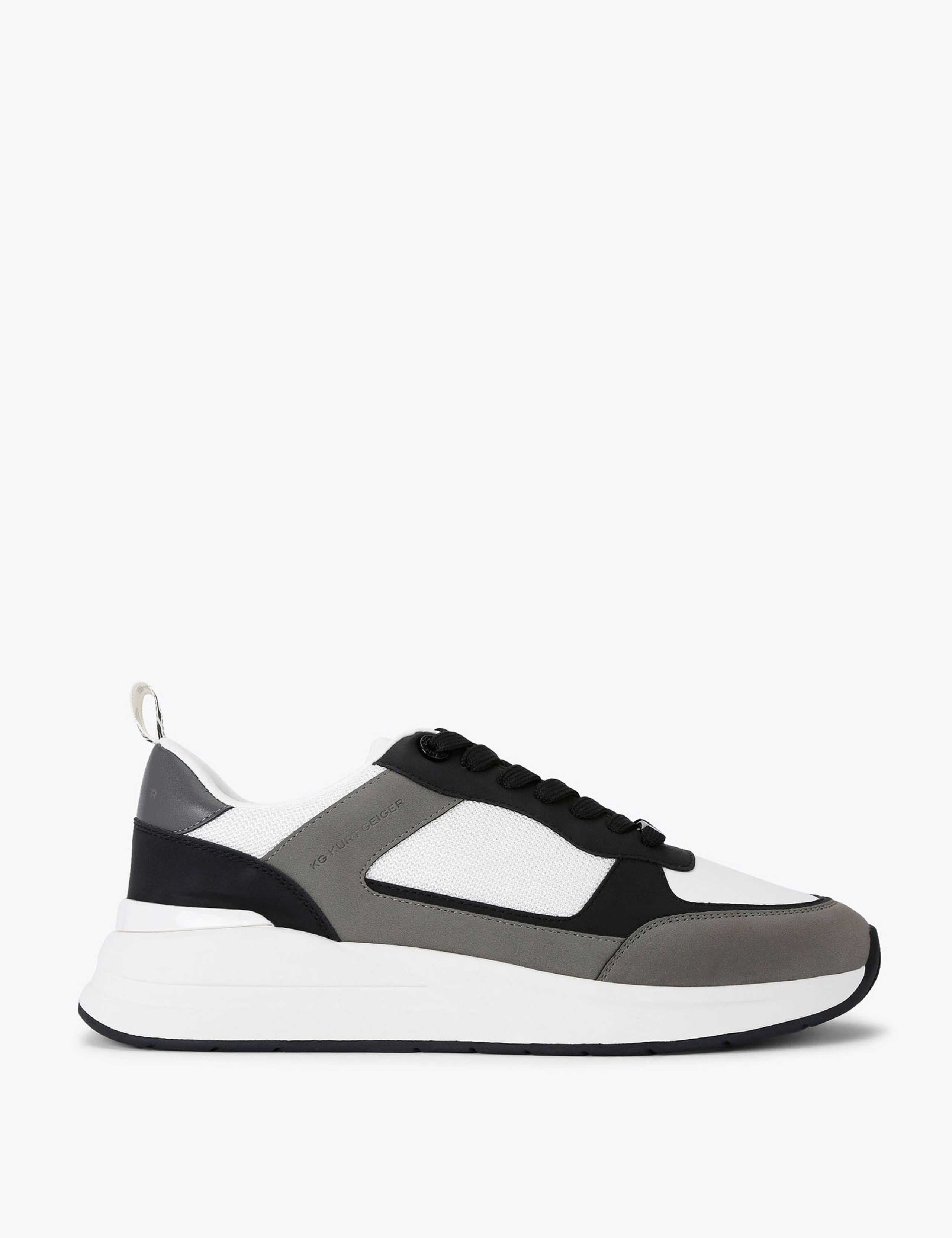 Colour Block Lace Up Trainers