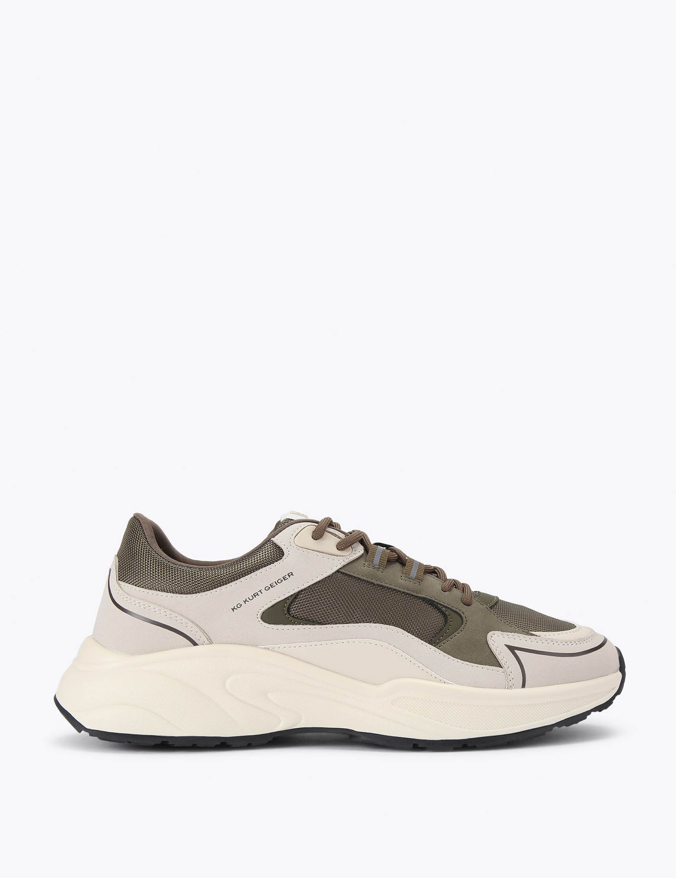 Colour Block Lace Up Trainers