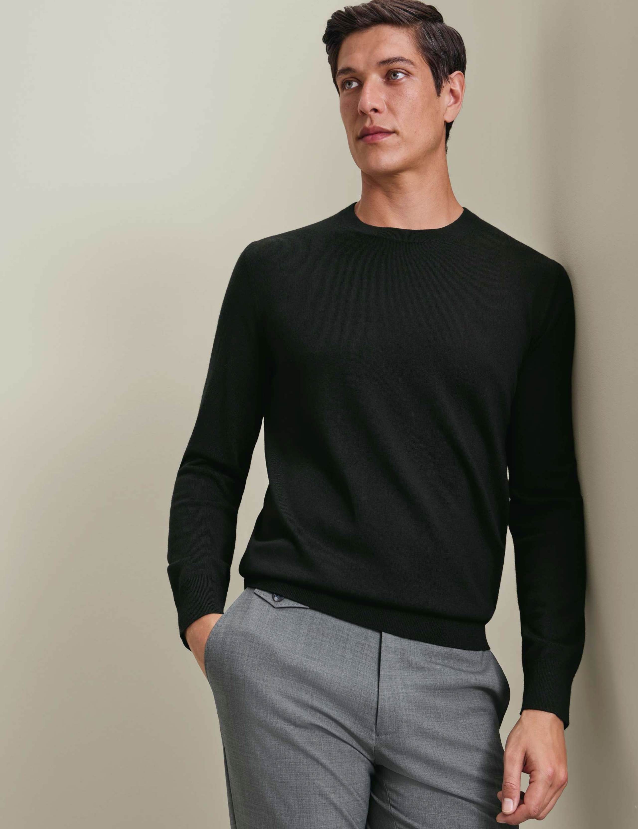 Pure Merino Wool Crew Neck Jumper