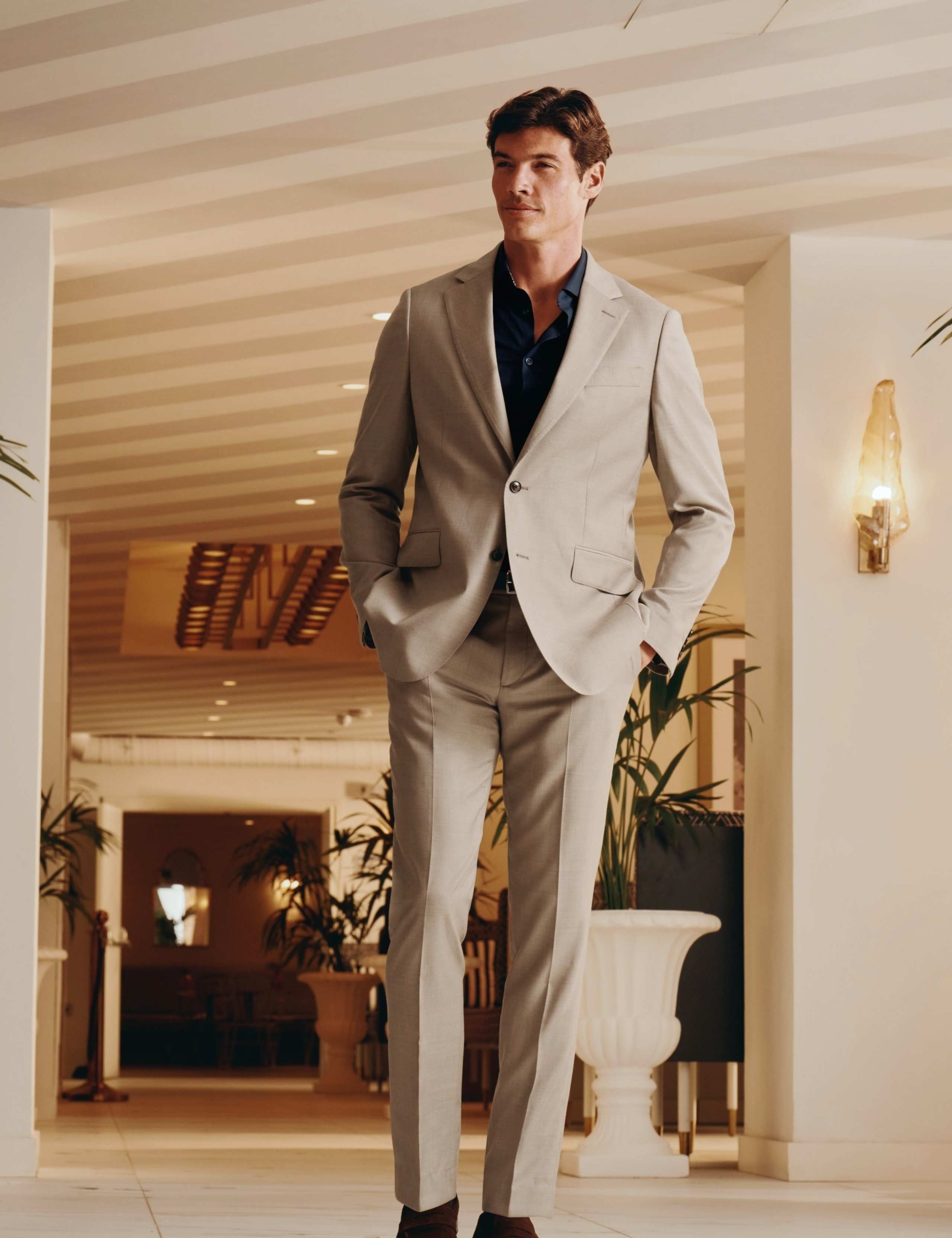 Slim Fit Pure Wool Suit Jacket