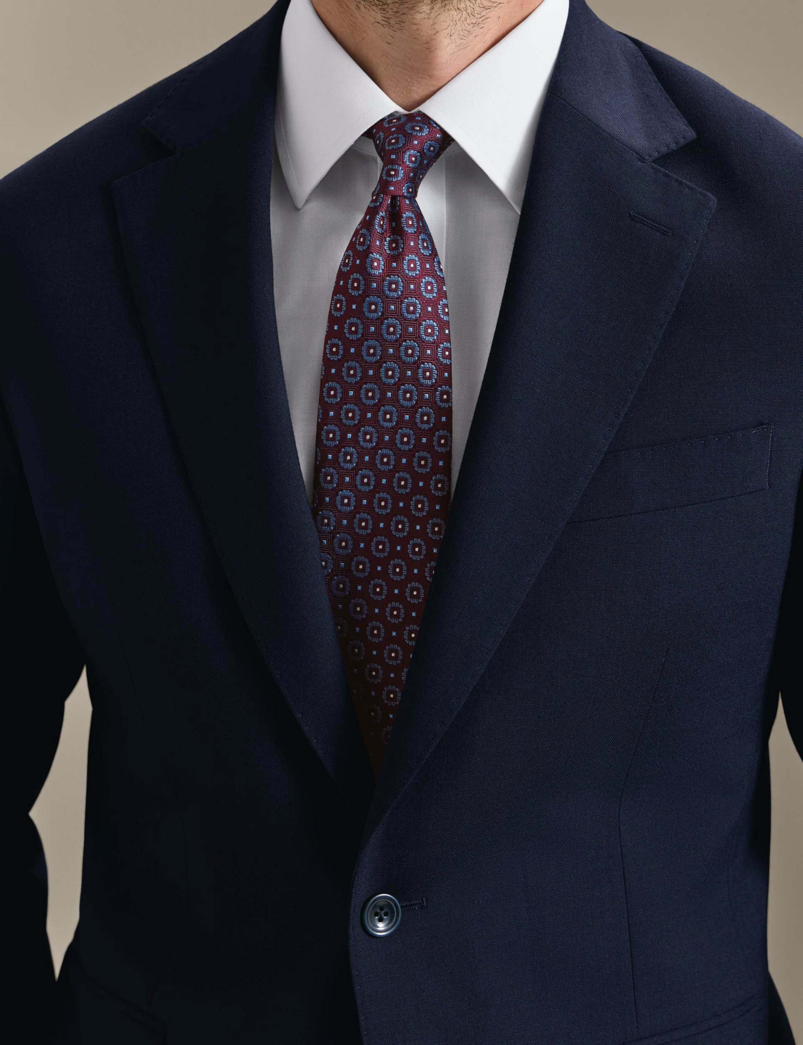 Geometric Pure Silk Tie